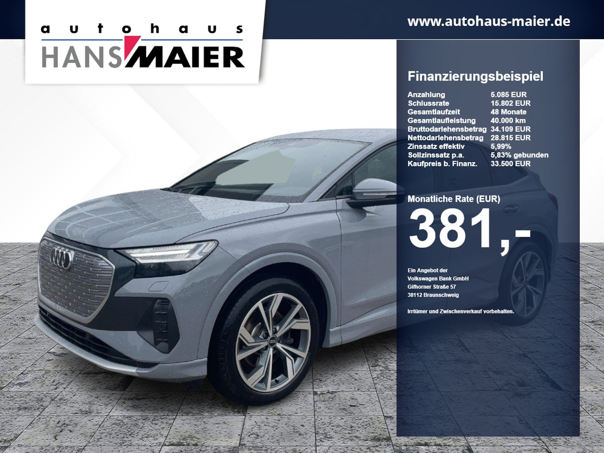 Audi Q4 Sportback e-tron 2023