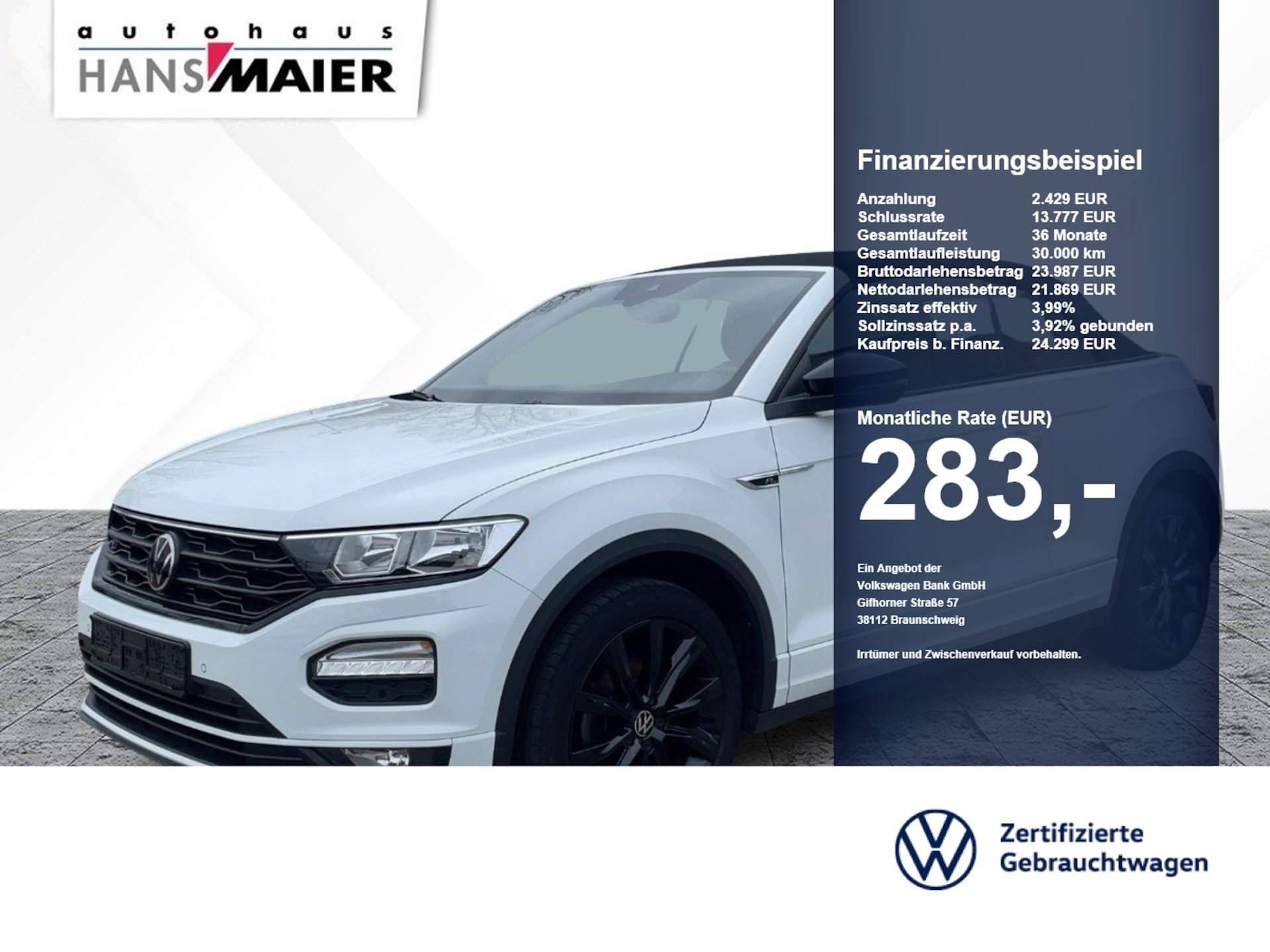 Volkswagen T-Roc Cabriolet R-Line