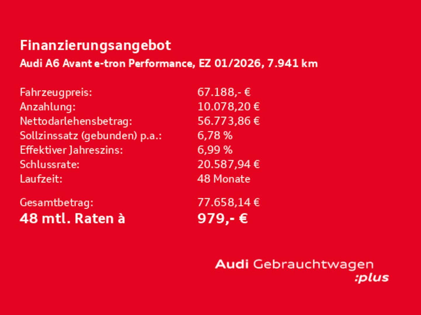 Bild über Audi A6 Avant e-tron e-tron performance 270 kW - für weitere Informationen kontaktieren Sie den Audi Partner