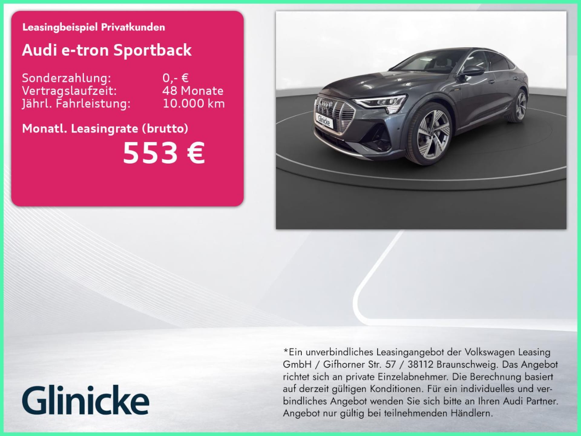 Audi e-tron Sportback S line
