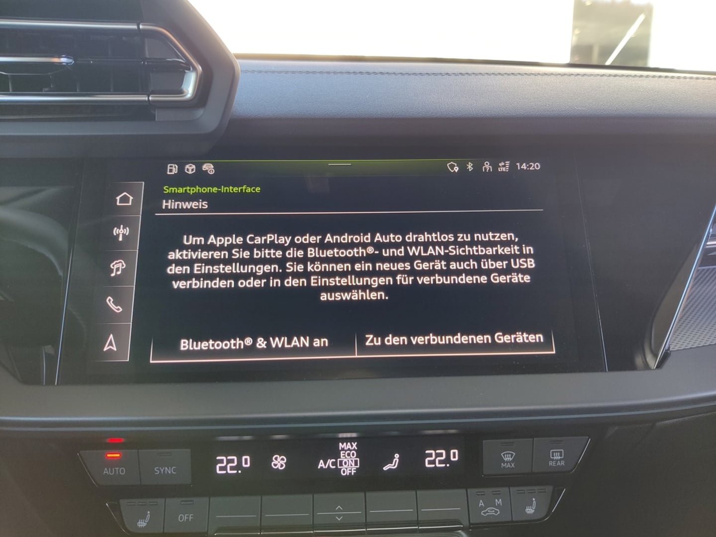 Bild über Audi A3 Sportback S line TFSI 110 kW S tronic - für weitere Informationen kontaktieren Sie den Audi Partner