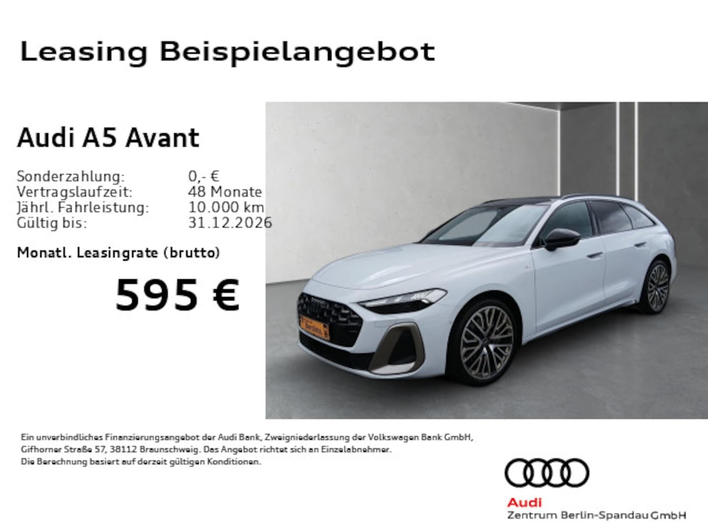 Bild über Audi A5 Avant edition one TDI quattro 150 kW S tronic - für weitere Informationen kontaktieren Sie den Audi Partner