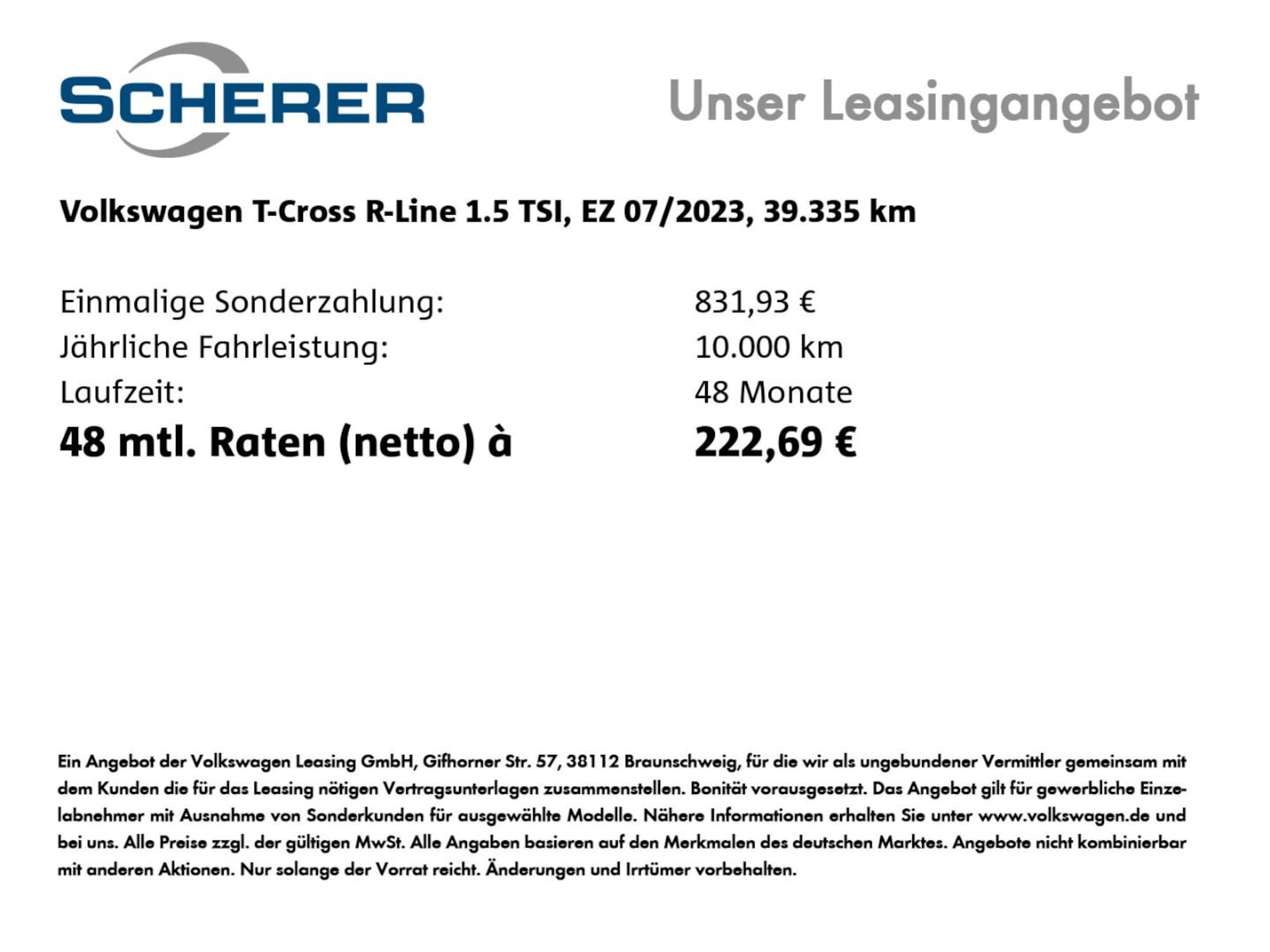 Volkswagen T-Cross R-Line