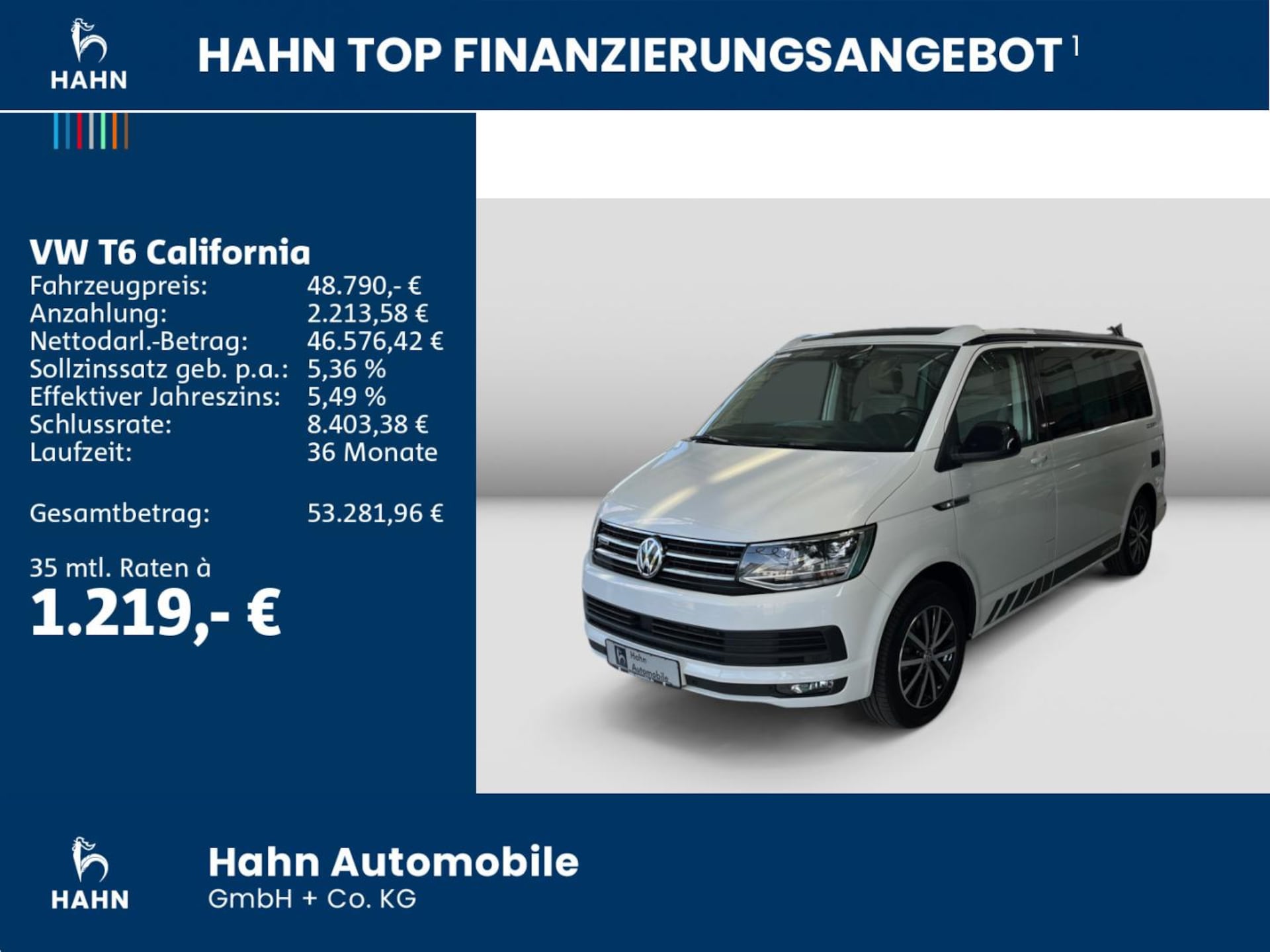 Volkswagen T6 California Ocean