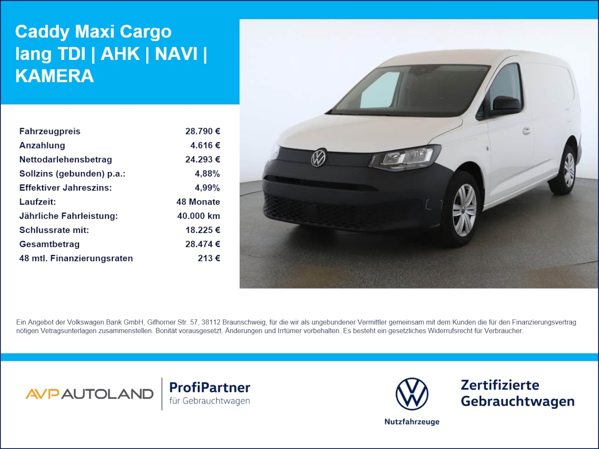 Volkswagen Caddy Maxi Cargo