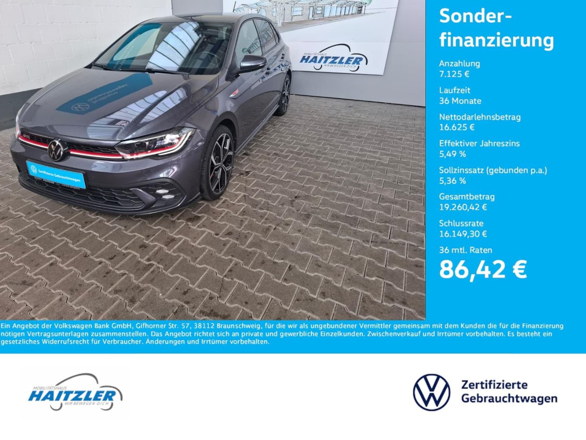 Volkswagen Polo 2023 — Polo GTI 2.0 TSI DSG +ACC +IQ.Light +IQ.Drive