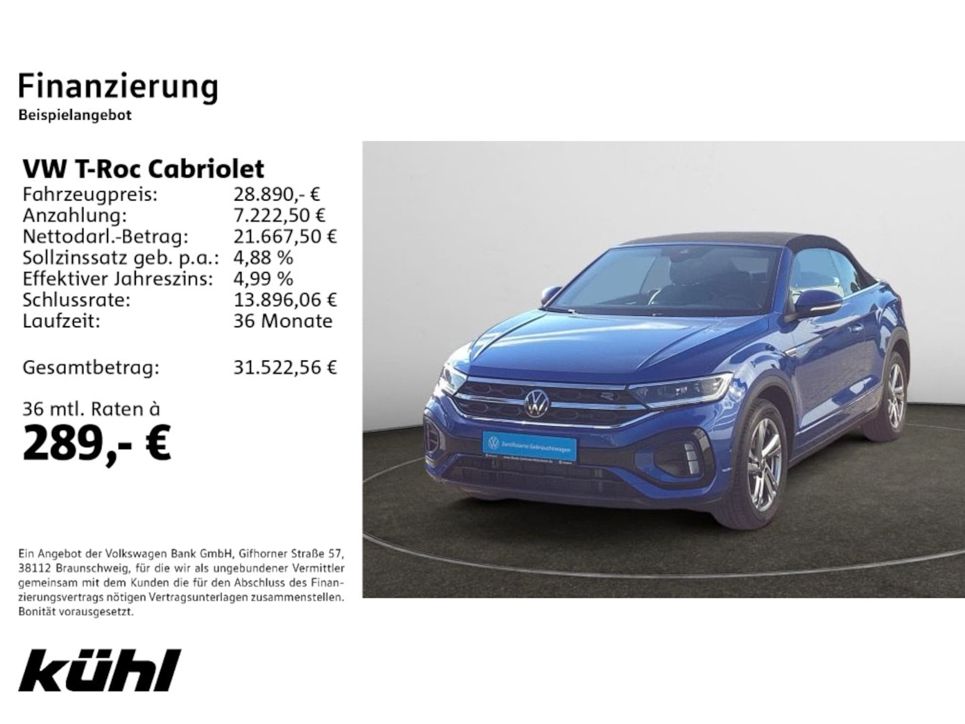Volkswagen T-Roc Cabriolet R-Line
