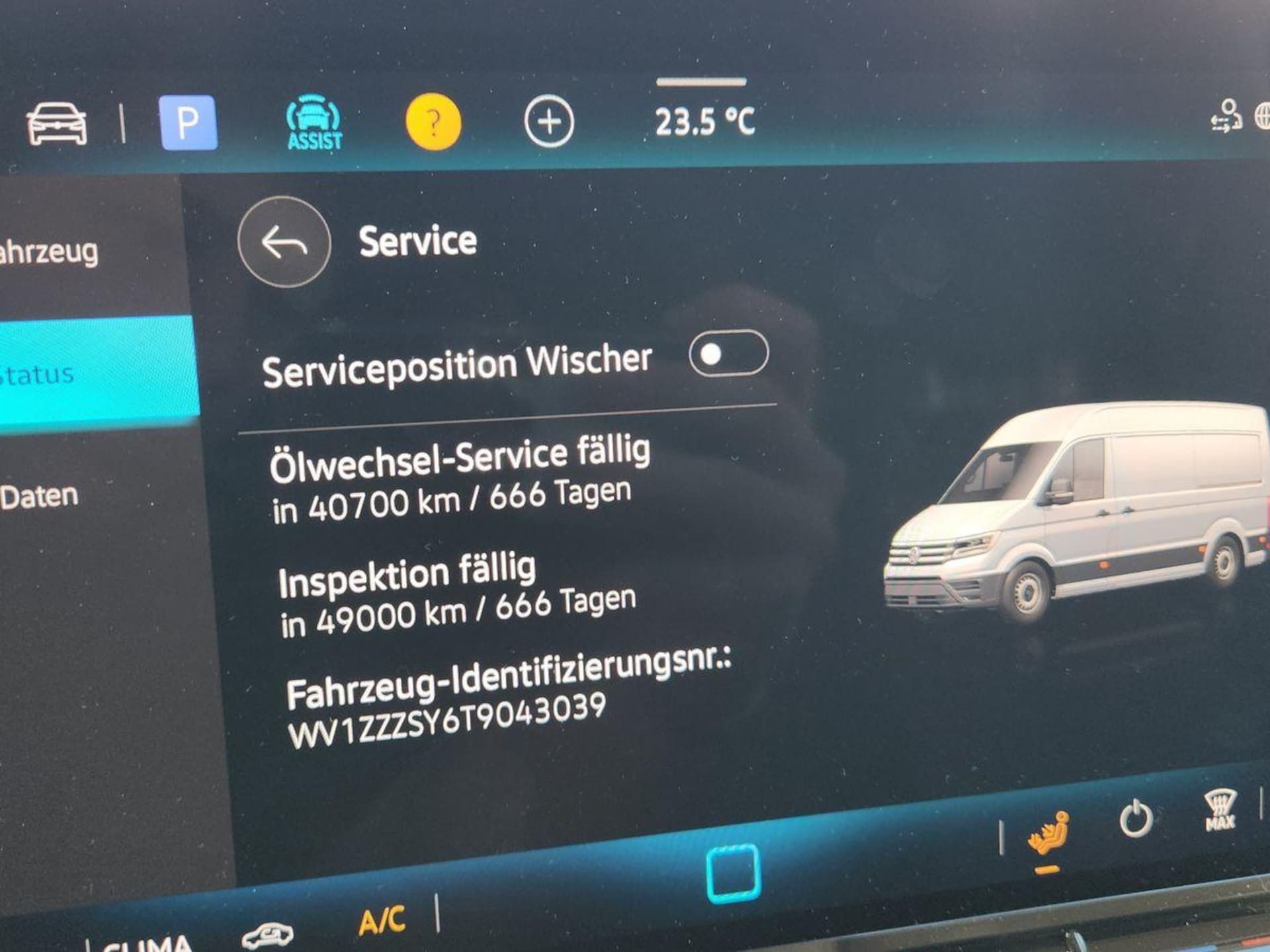 Volkswagen Crafter Kasten mittlerer Radstand