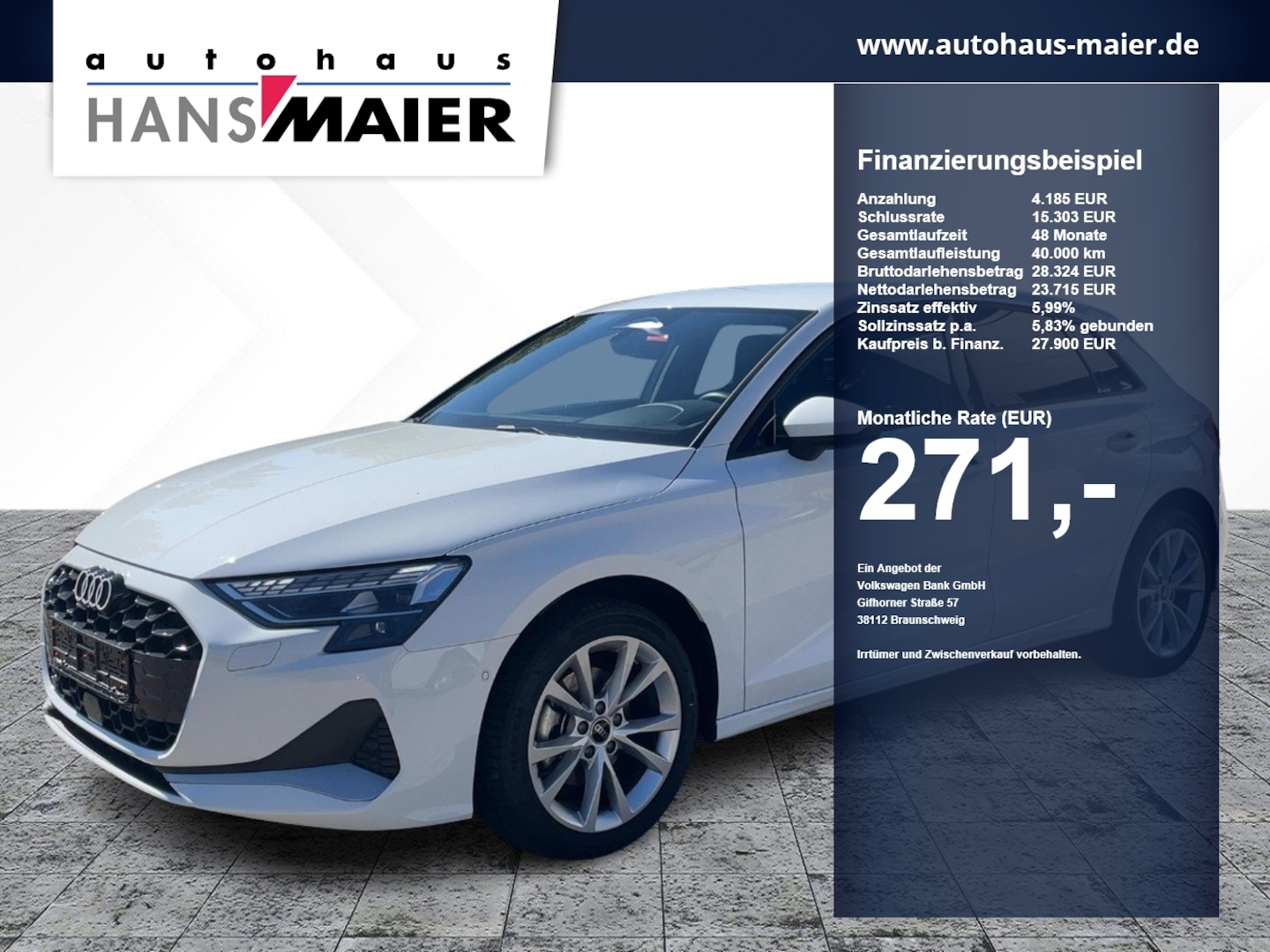 Bild über Audi A3 Sportback TFSI Schaltgetriebe - für weitere Informationen kontaktieren Sie den Audi Partner