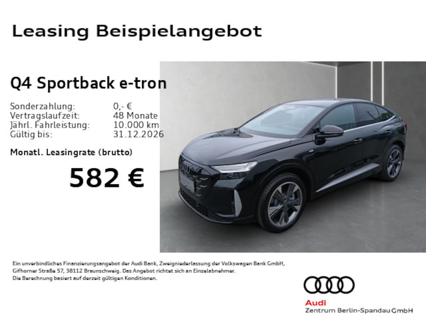 Bild über Audi Q4 Sportback e-tron e-tron 150 kW - für weitere Informationen kontaktieren Sie den Audi Partner