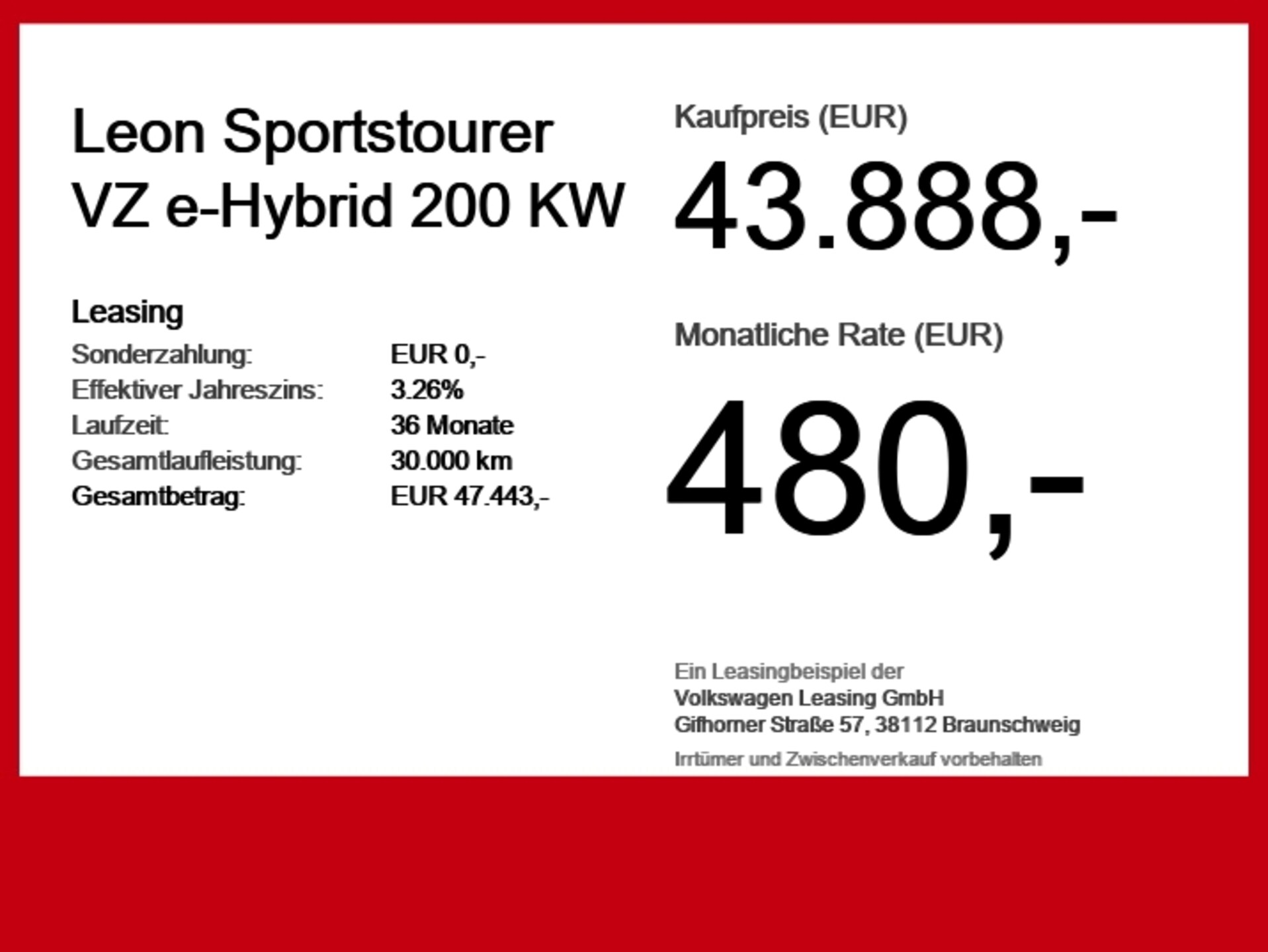 CUPRA Leon Sportstourer VZ