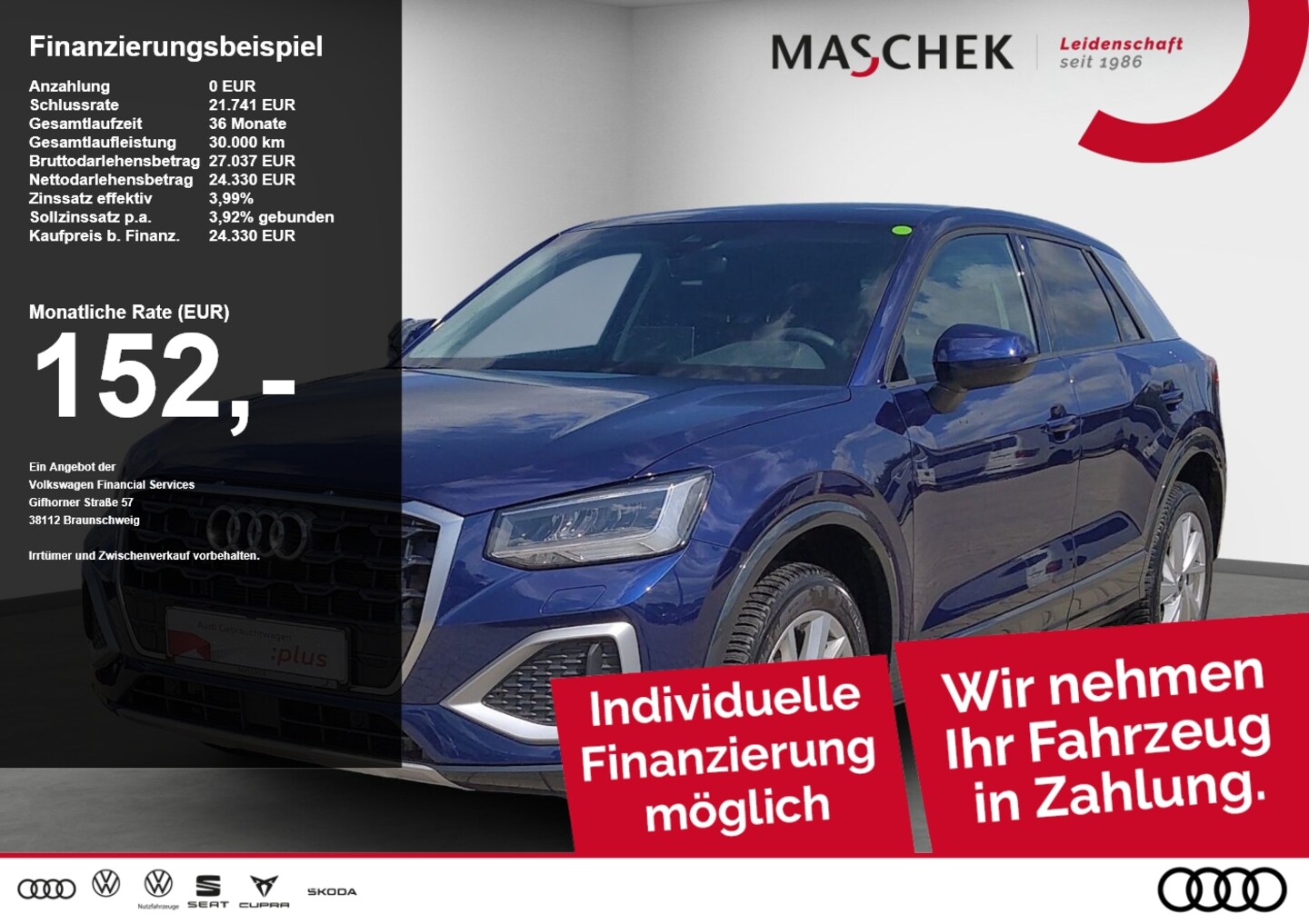 Bild über Audi Q2 advanced 35 TDI S tronic - für weitere Informationen kontaktieren Sie den Audi Partner