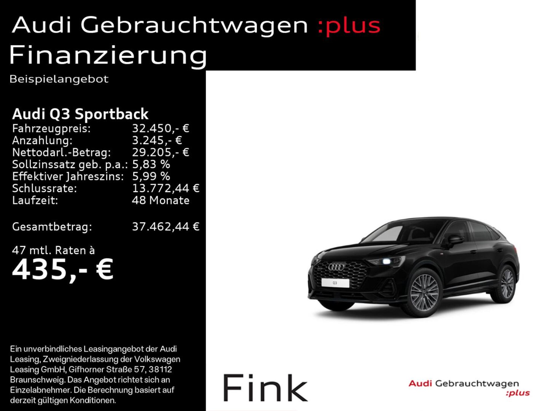Audi Q3 Sportback S line