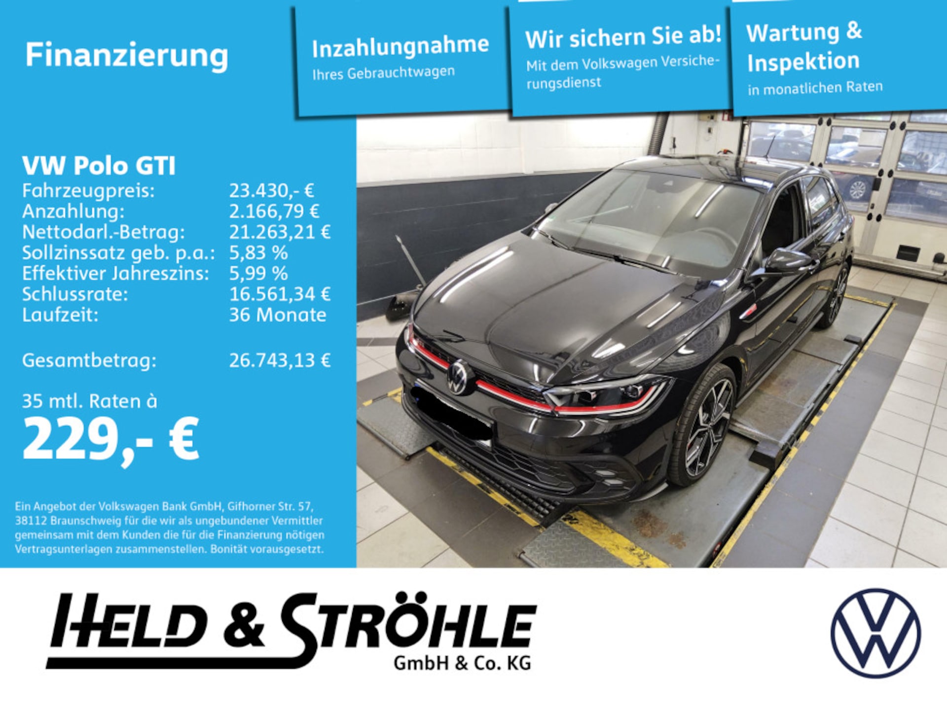 Volkswagen Polo — Volkswagen Polo Polo GTI 2.0 TSI DSG IQ.LED NAVI ACC 18" TRAVEL