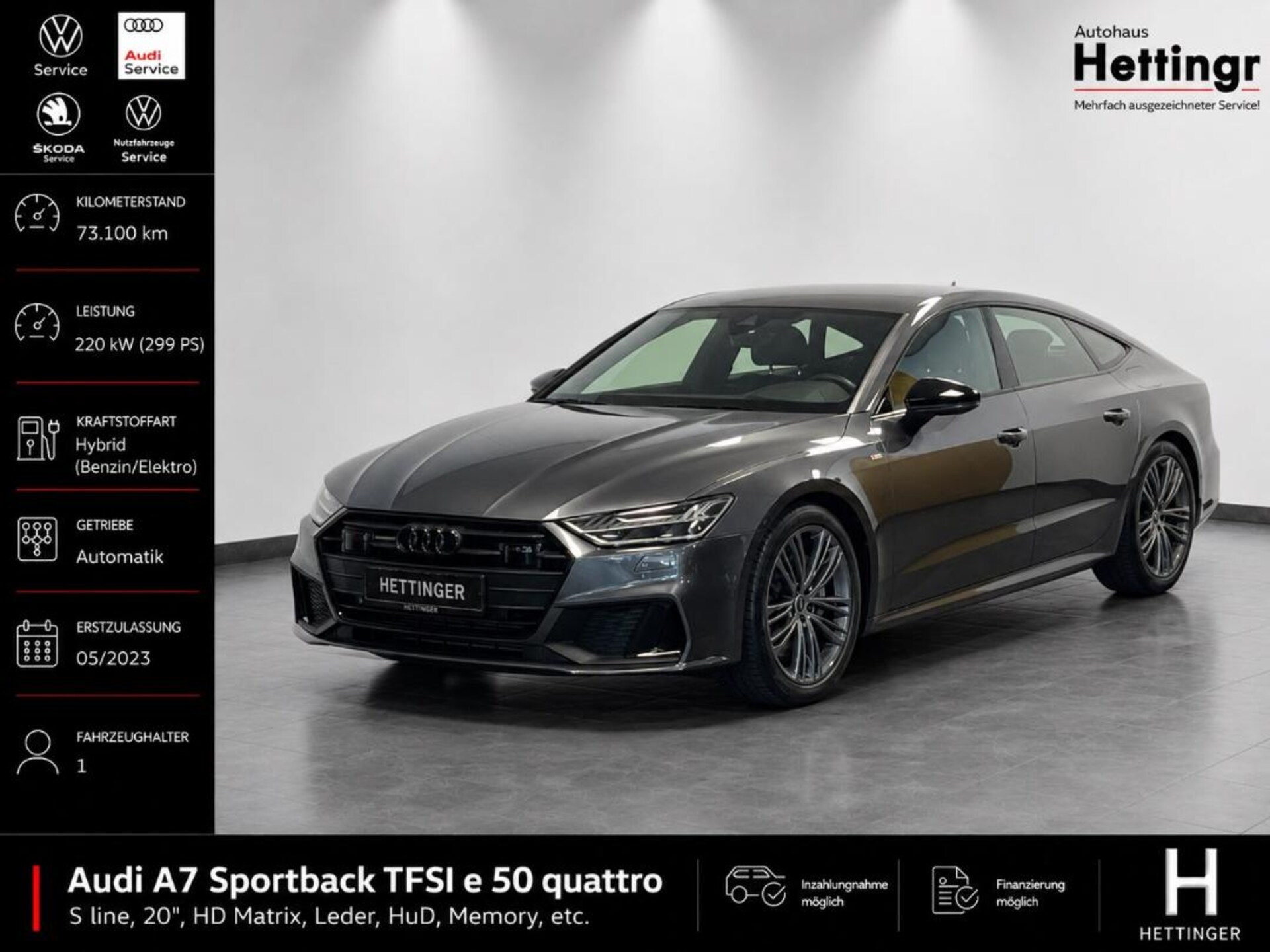 Audi A7 Sportback TFSI e