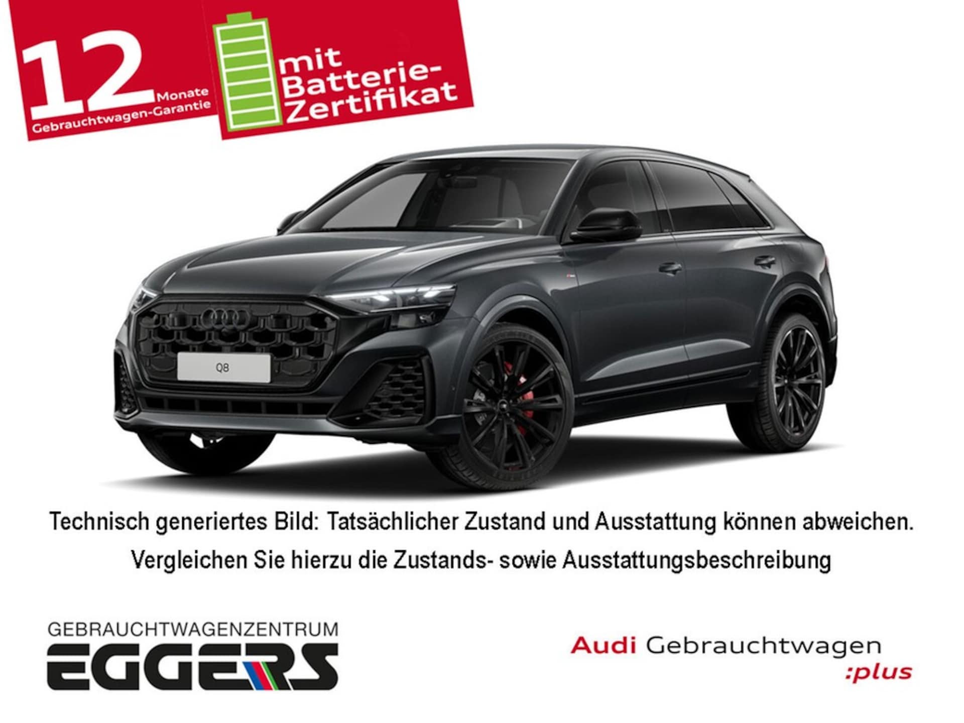 Audi Q8 SUV TFSI e — Audi Q8 SUV TFSI e e quattro 360 kW tiptronic Q8 60 TFSIe qu/Tip. *S-line*Matrix*AHK*HuD*Luft*