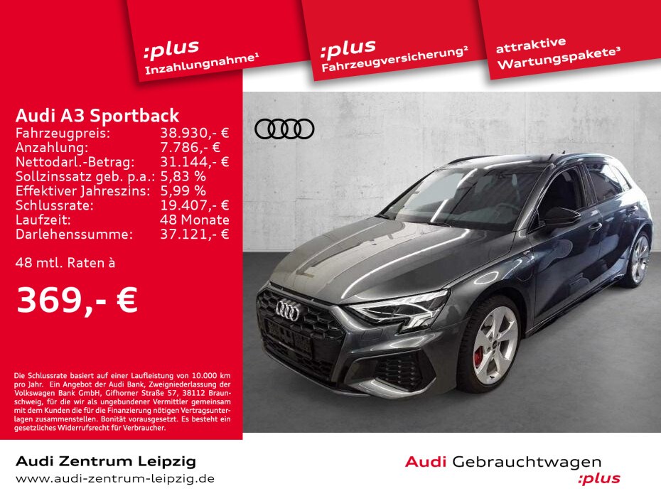 Image about Audi A3 Sportback TFSI e S line 45 TFSI e S tronic