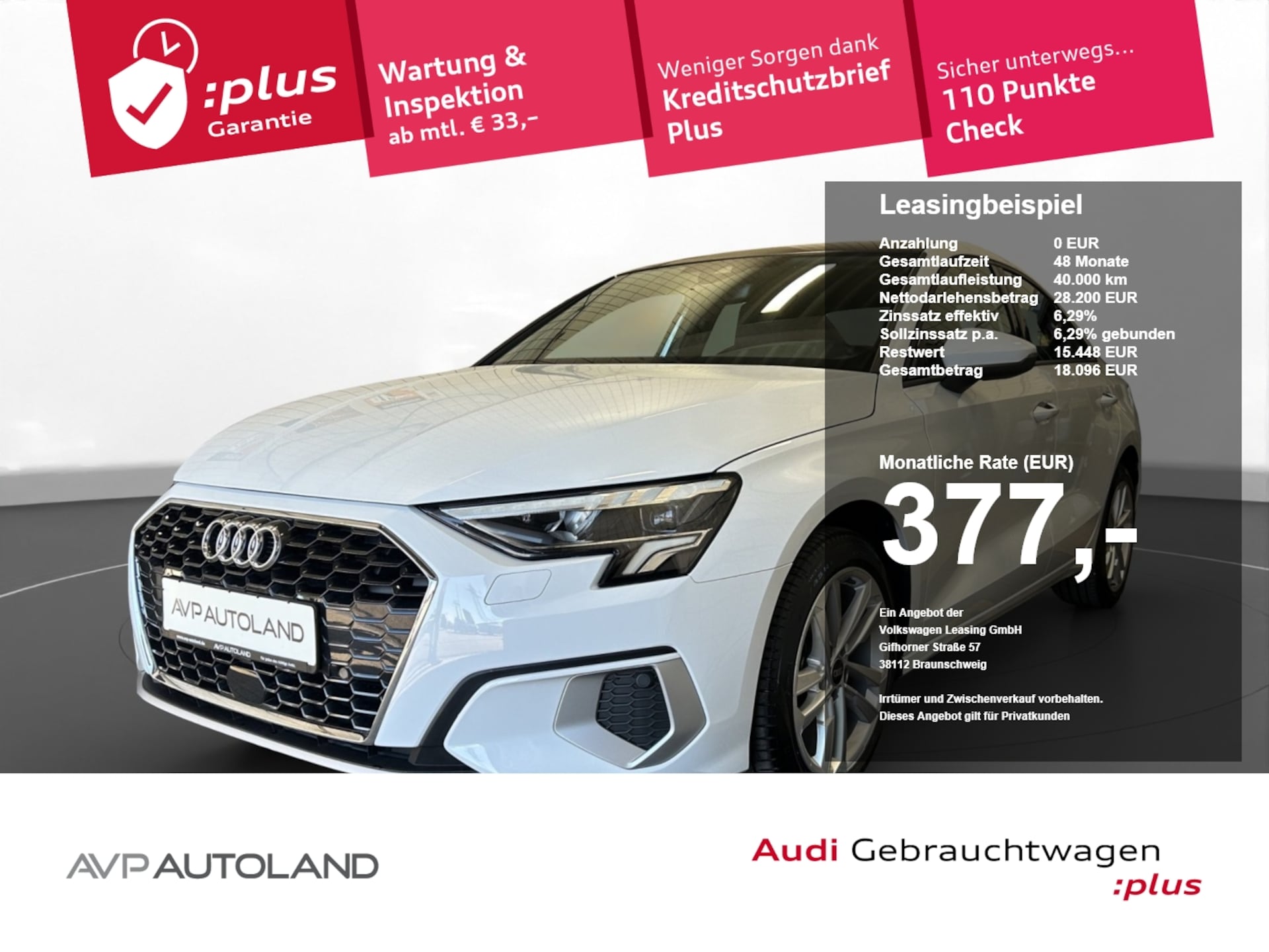 Audi A3 Limousine advanced