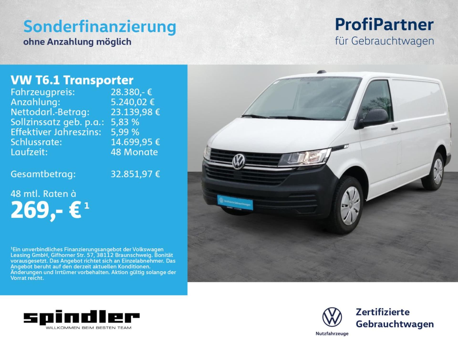 Volkswagen T6.1 Transporter Kasten kurzer Radstand