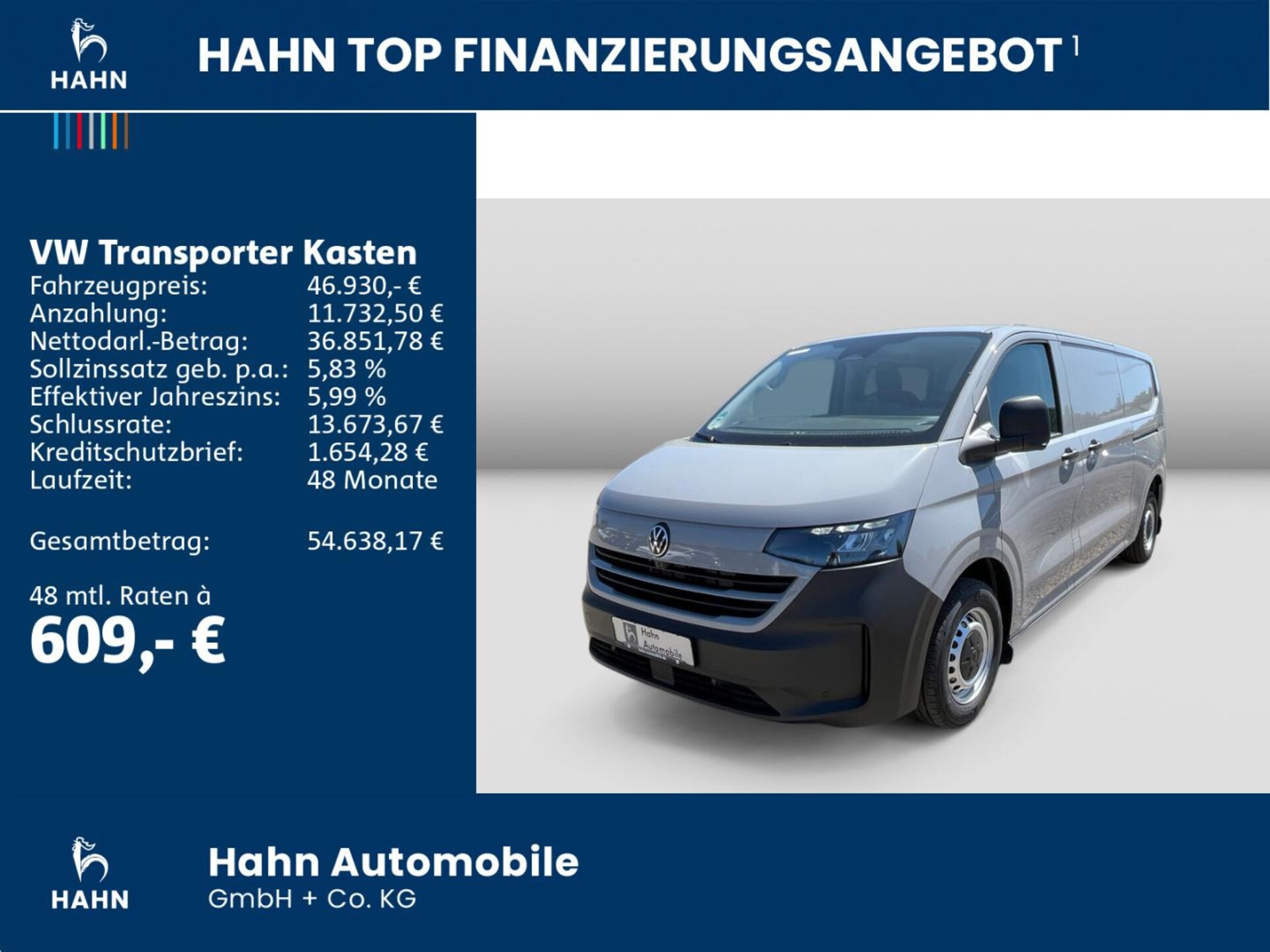 Volkswagen Transporter Kasten langer Radstand