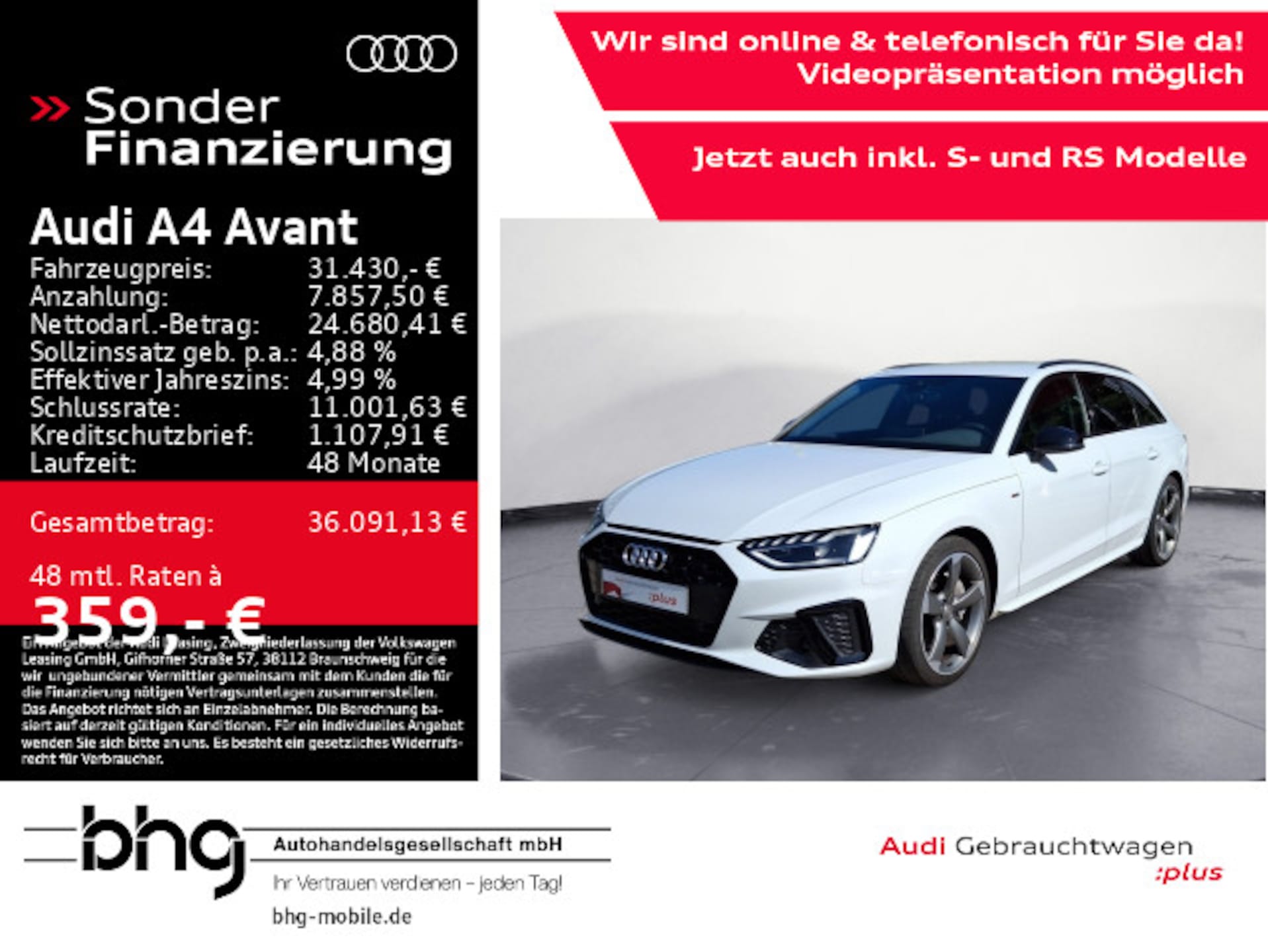 Audi A4 Avant S line