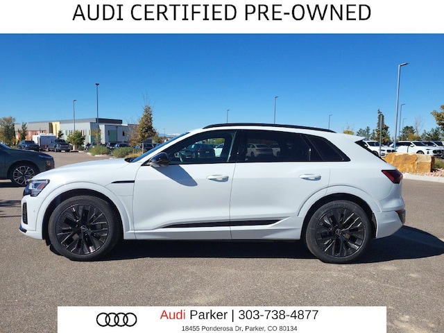 Certified 2024 Audi Q8 e-tron Prestige with VIN WA16ABGE9RB008582 for sale in Parker, CO