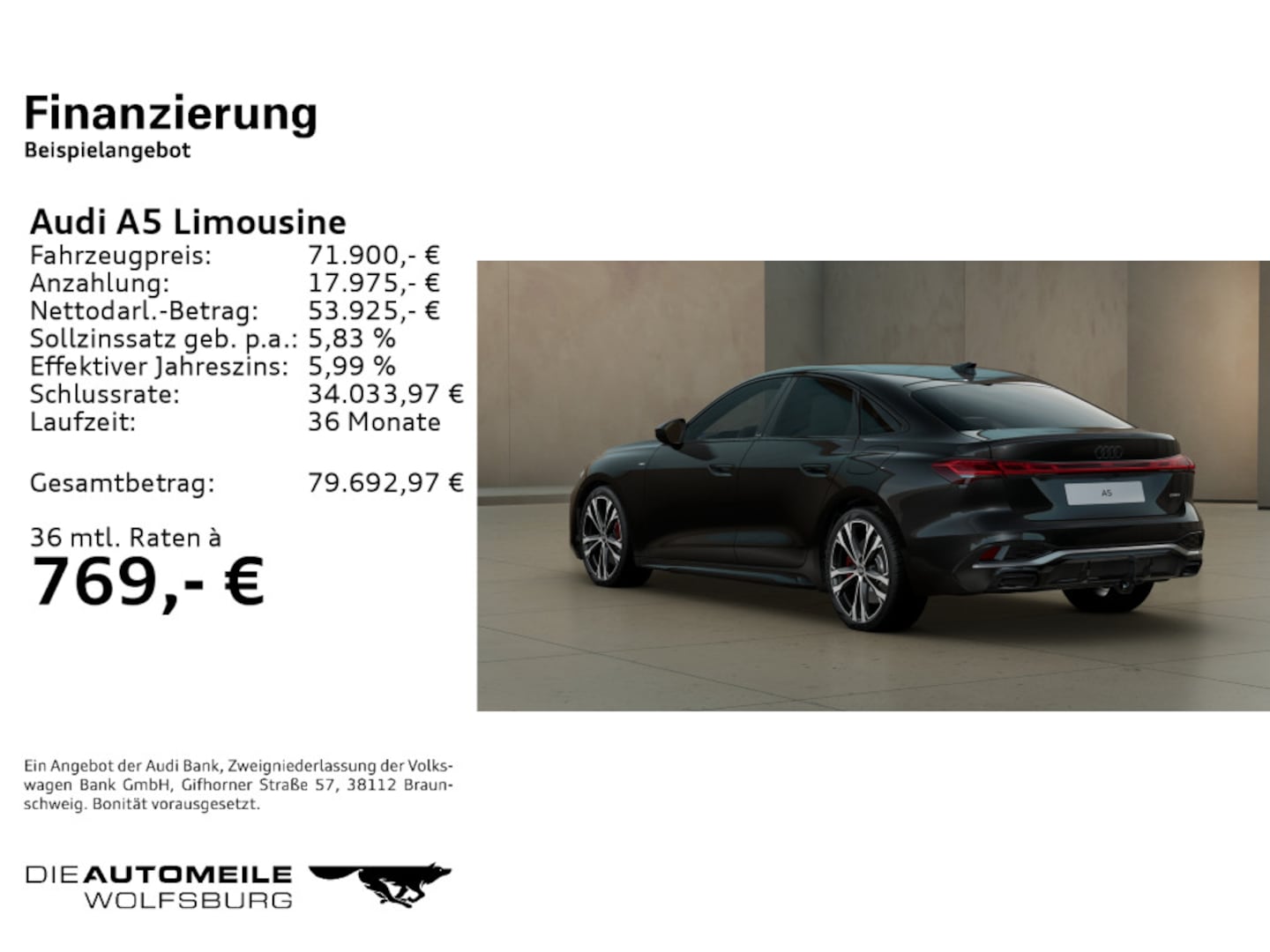 Bild über Audi A5 Limousine e-hybrid e-hybrid quattro 270 kW S tronic - für weitere Informationen kontaktieren Sie den Audi Partner