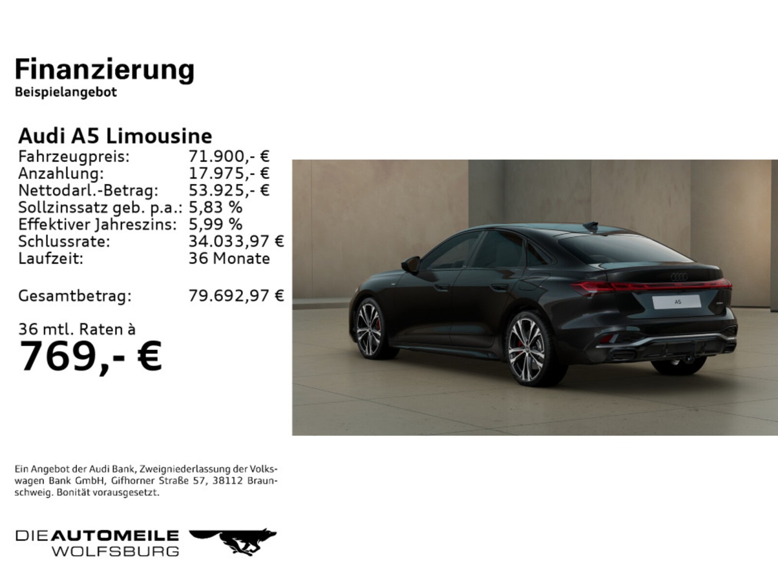 Audi A5 Limousine – Bild 2