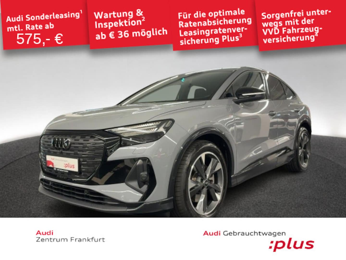 Bild über Audi Q4 Sportback e-tron 55 e-tron quattro - für weitere Informationen kontaktieren Sie den Audi Partner
