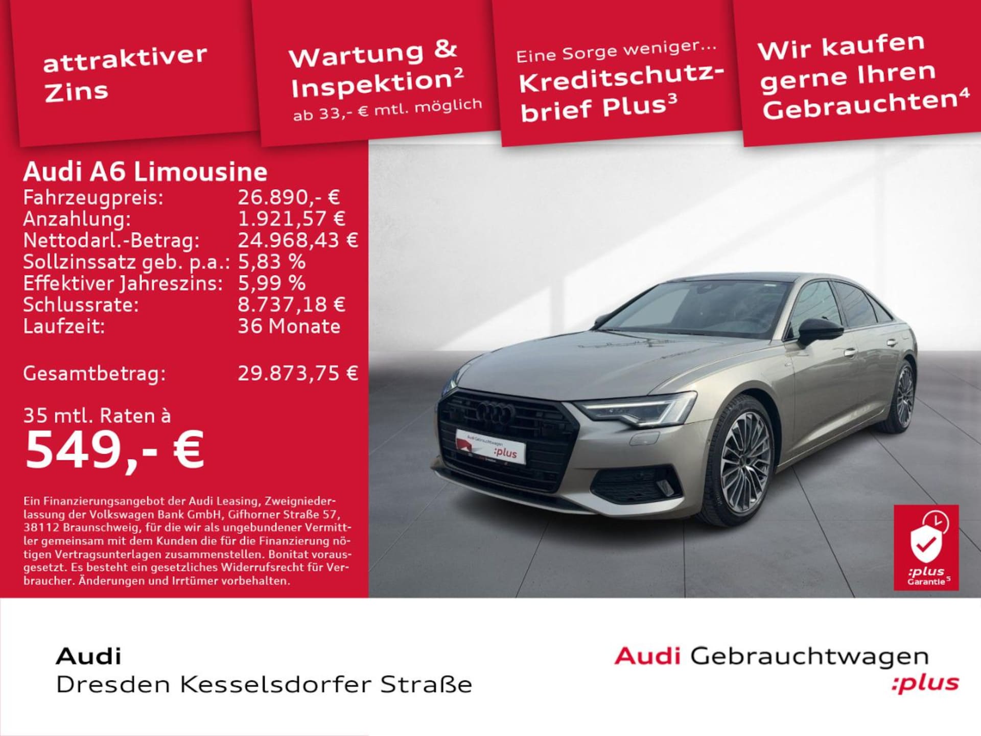 Audi A6 Limousine TFSI e Advanced