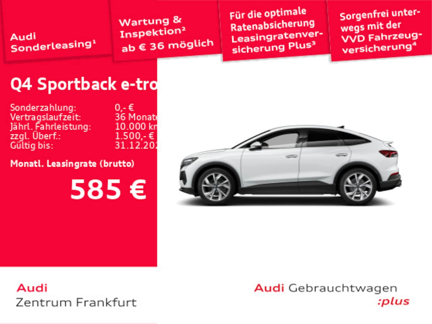 Bild über Audi Q4 Sportback e-tron 45 e-tron - für weitere Informationen kontaktieren Sie den Audi Partner