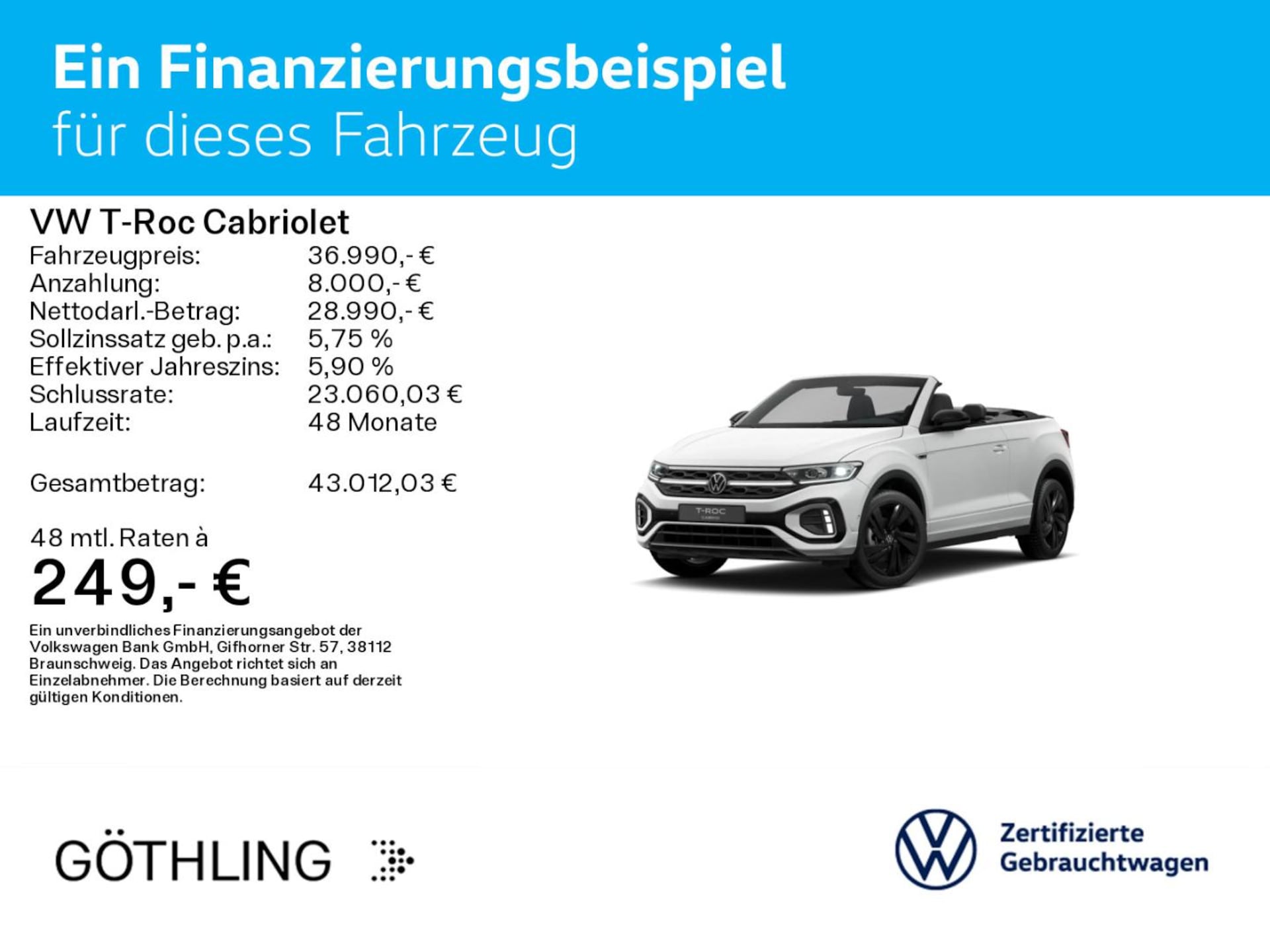 Volkswagen T-Roc Cabriolet R-Line