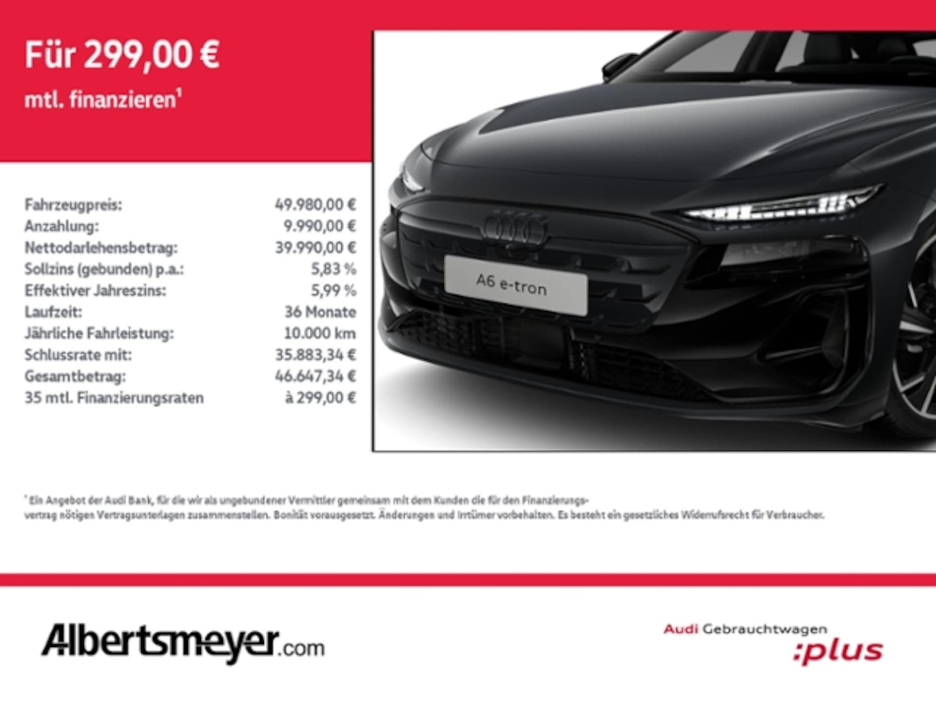 Audi A6 Sportback e-tron
