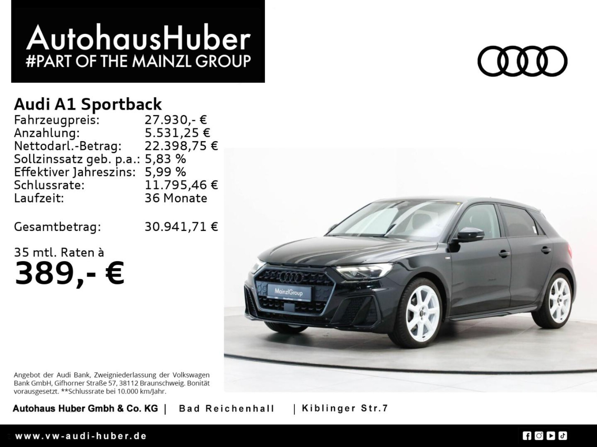 Audi A1 Sportback S line