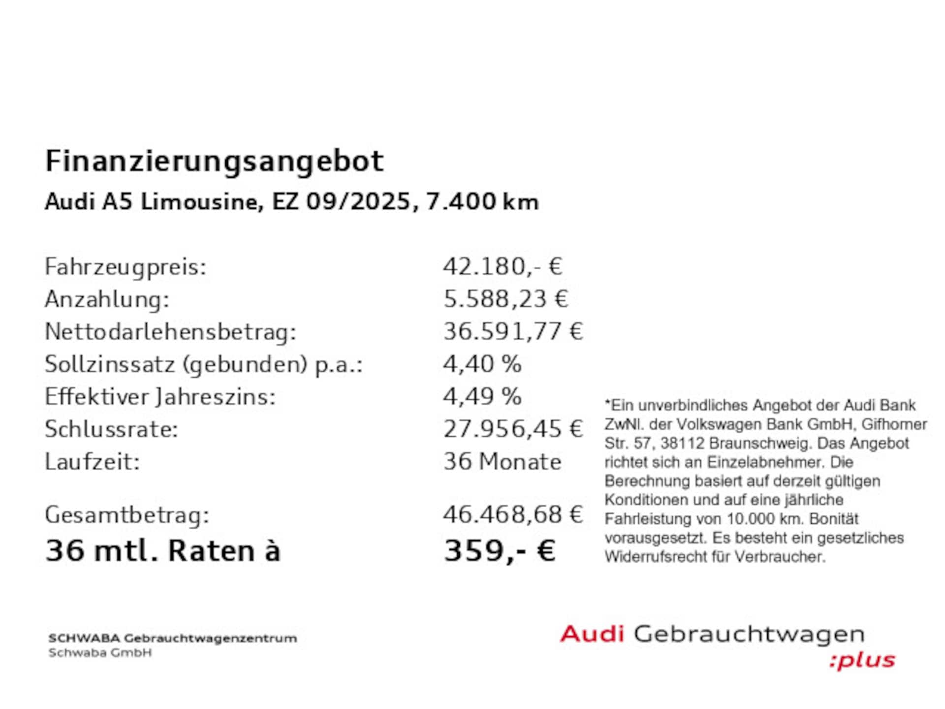 Audi A5 Limousine