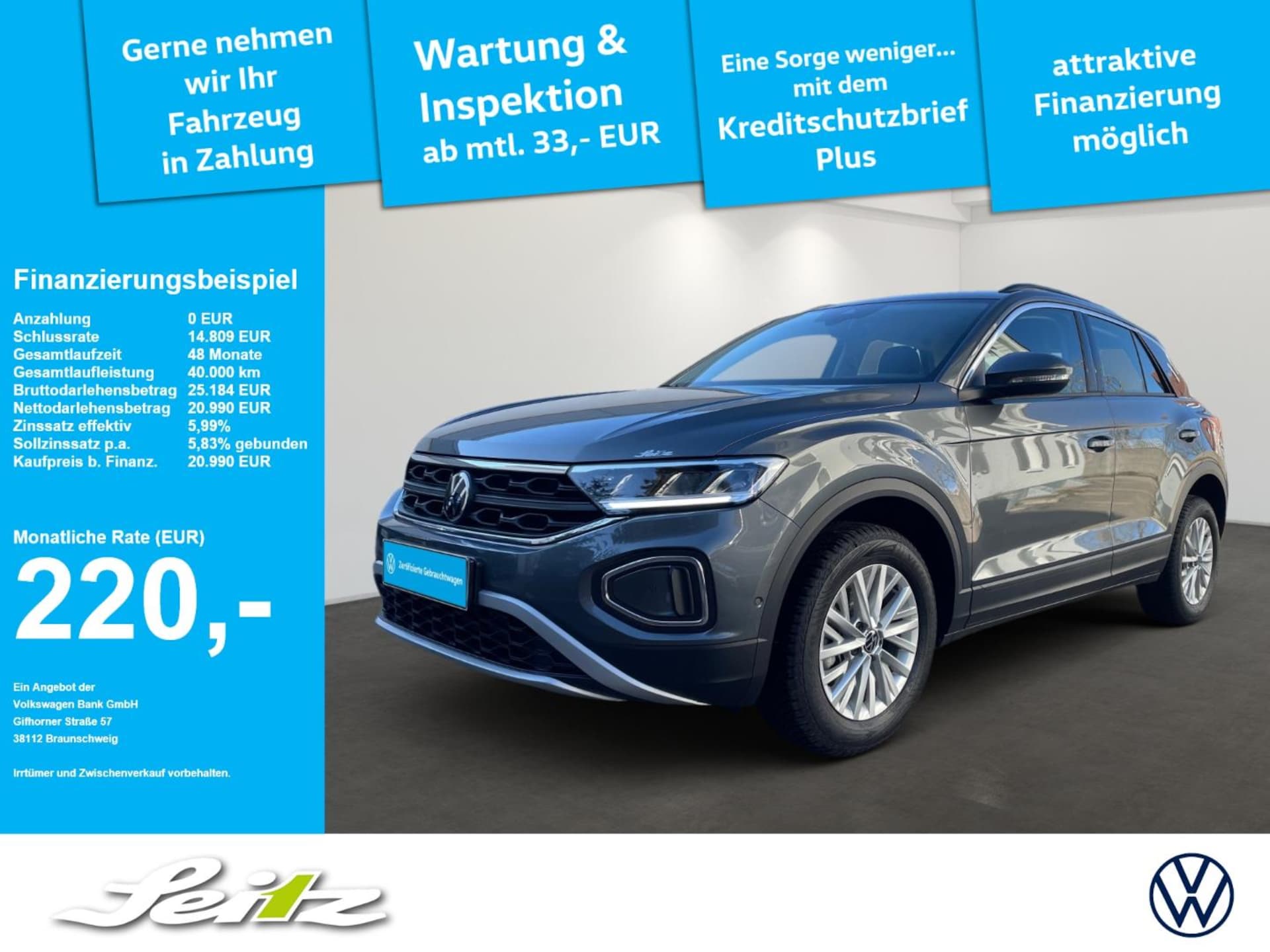 Volkswagen T-Roc 2024 — 1.0 TSI *LED*PDC*NAVI*