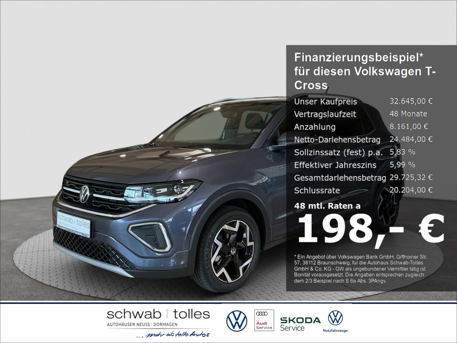 Volkswagen T-Cross — Volkswagen T-Cross 1.5 TSI 7-DSG R-line IQ LIGHT AHK IQLIGHT Rückfahr