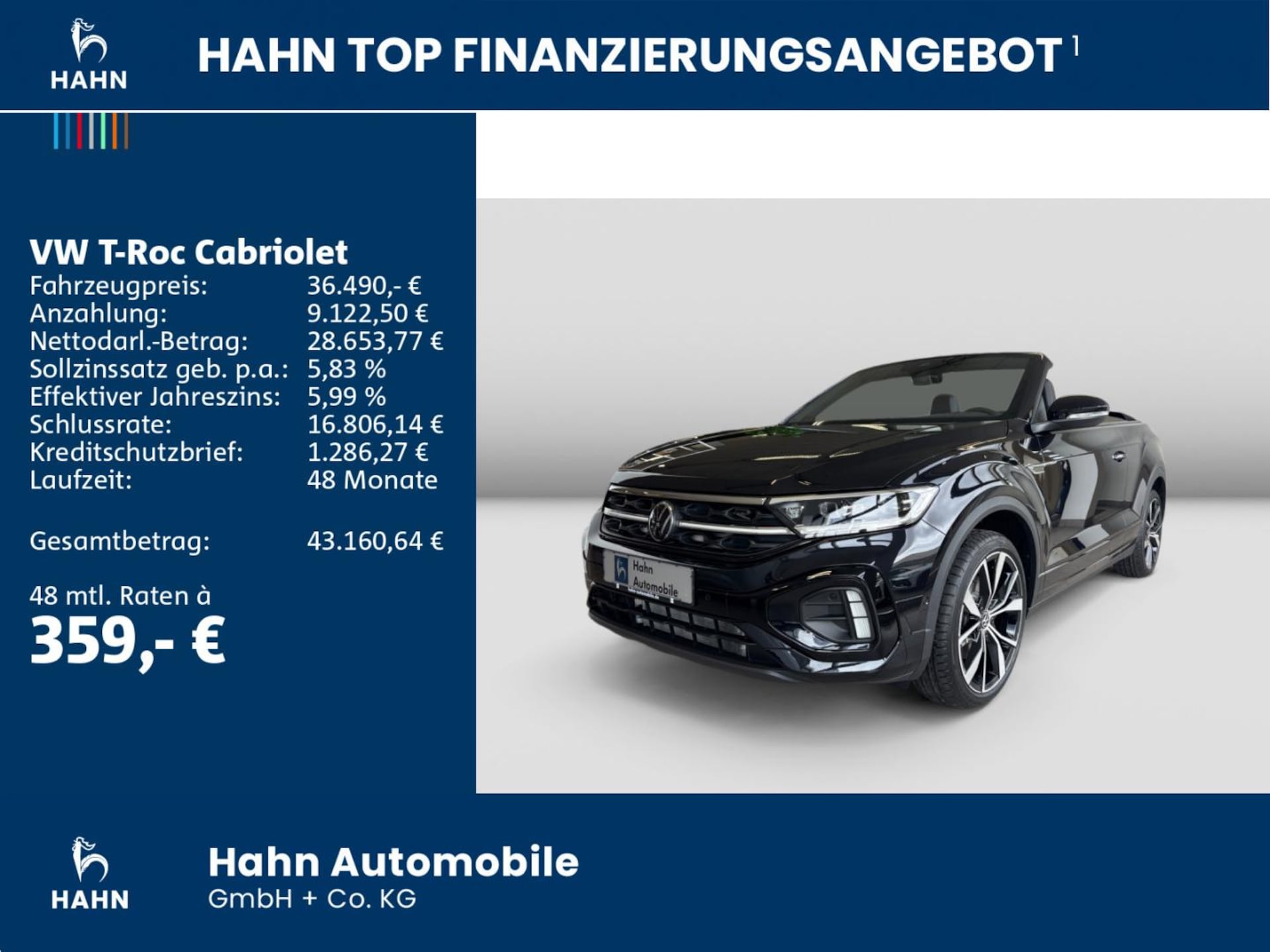Volkswagen T-Roc Cabriolet R-Line