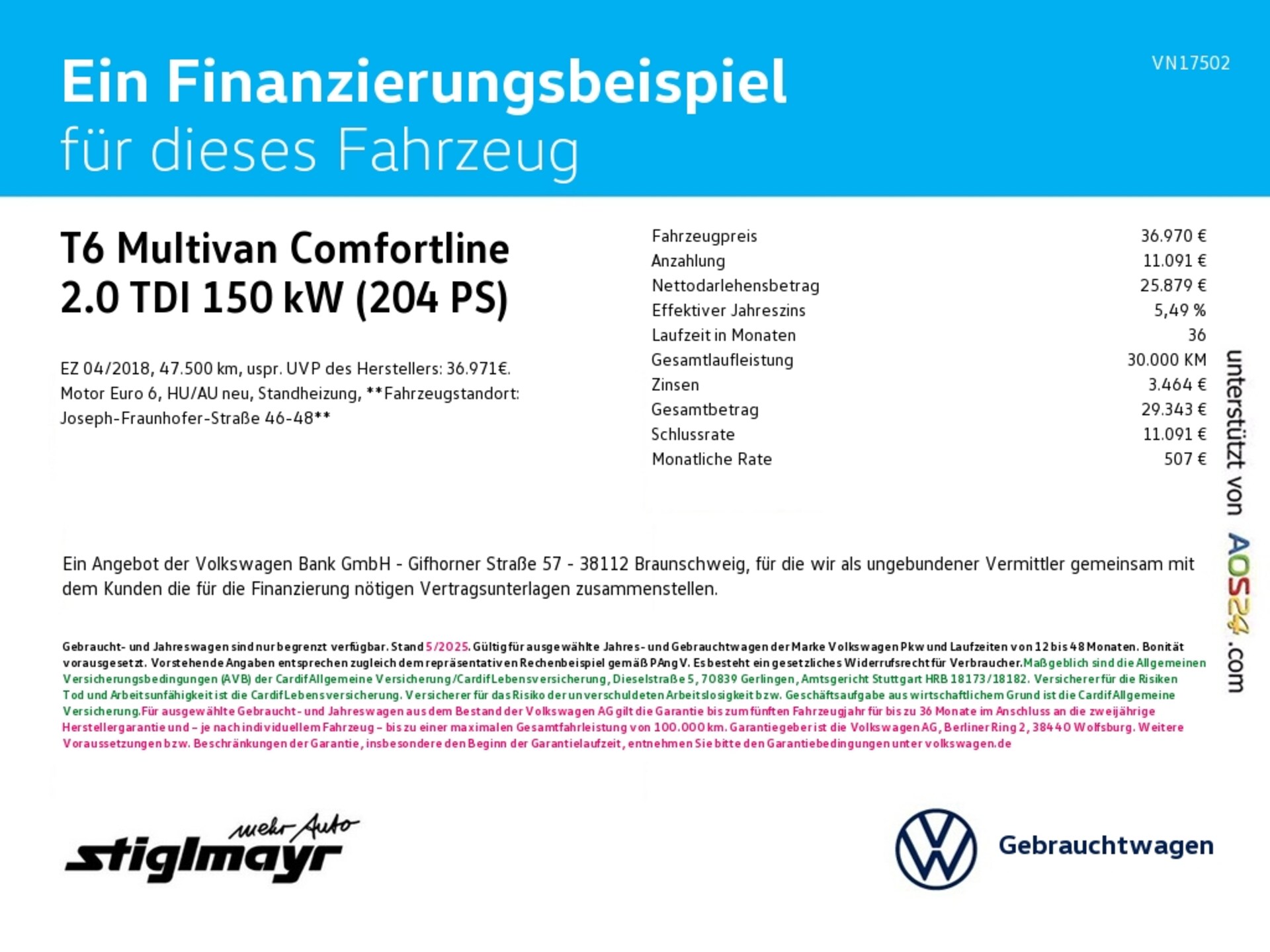 Volkswagen T6 Multivan Comfortline
