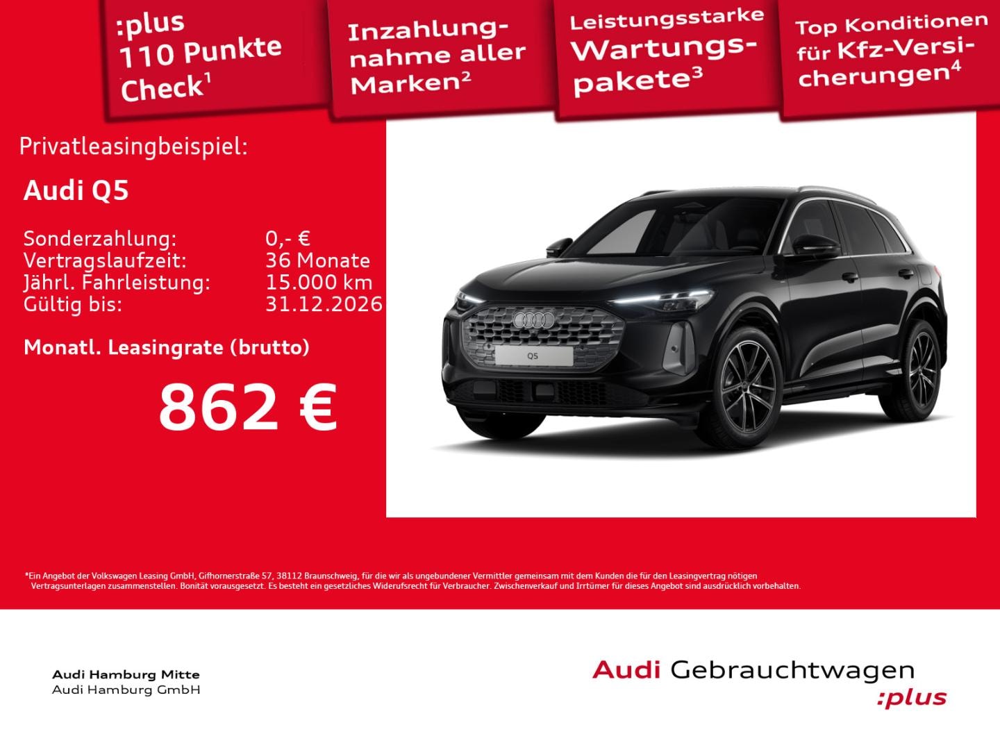 Bild über Audi Q5 SUV e-hybrid e-hybrid quattro 220 kW S tronic - für weitere Informationen kontaktieren Sie den Audi Partner