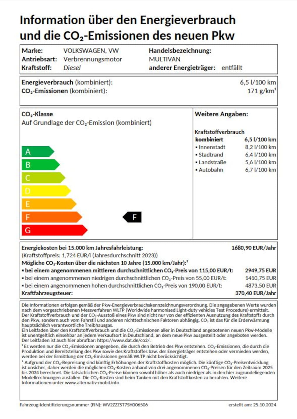 Volkswagen Multivan Langversion Life