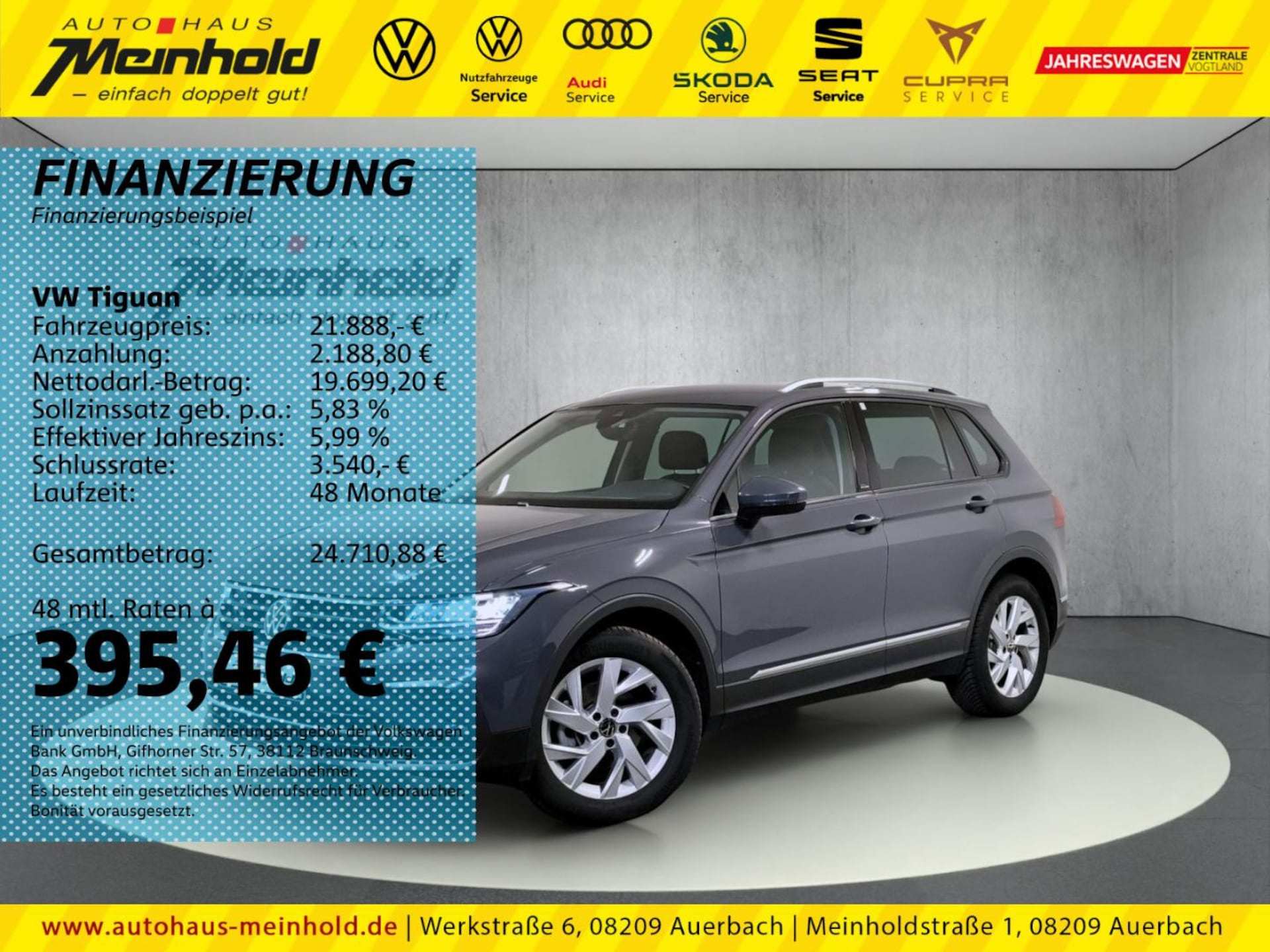 Volkswagen Tiguan 2021 — Tiguan 1.5 TSI Active, Kamera, el. Heckklappe