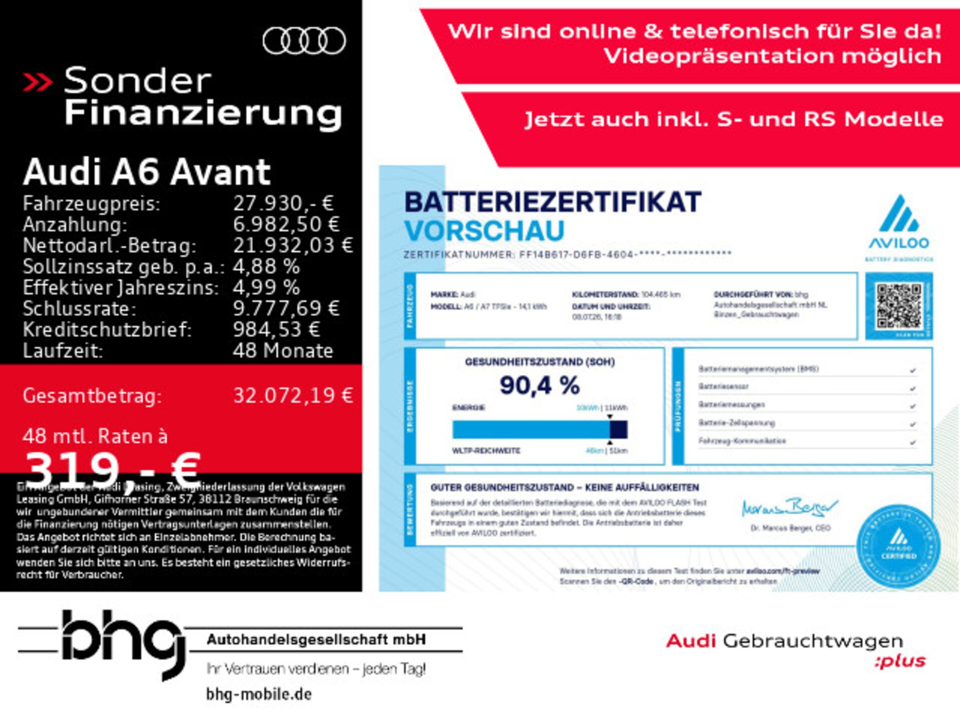 Audi A6 Avant TFSI e Sport