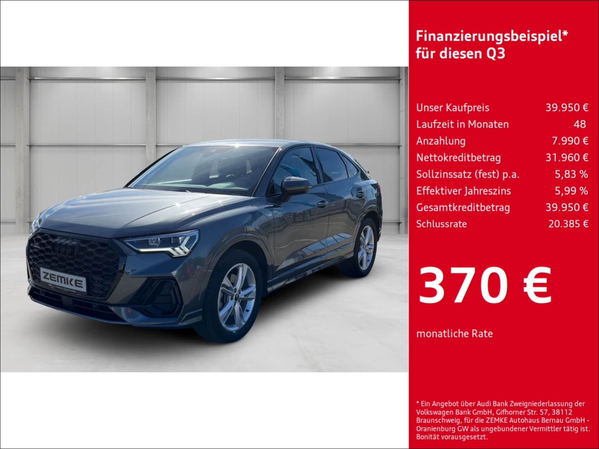 Audi Q3 Sportback S line