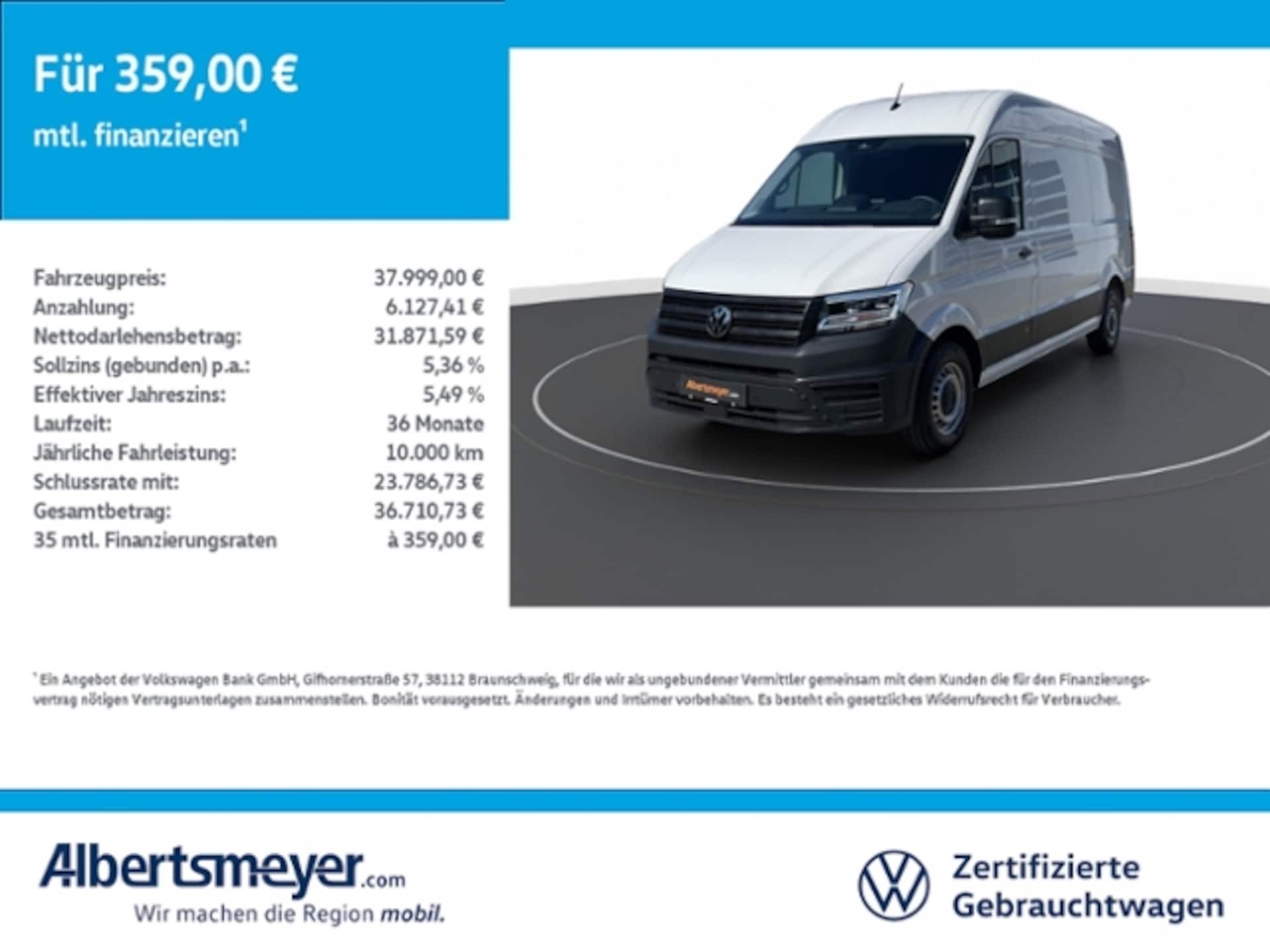 Volkswagen Crafter Kasten mittlerer Radstand