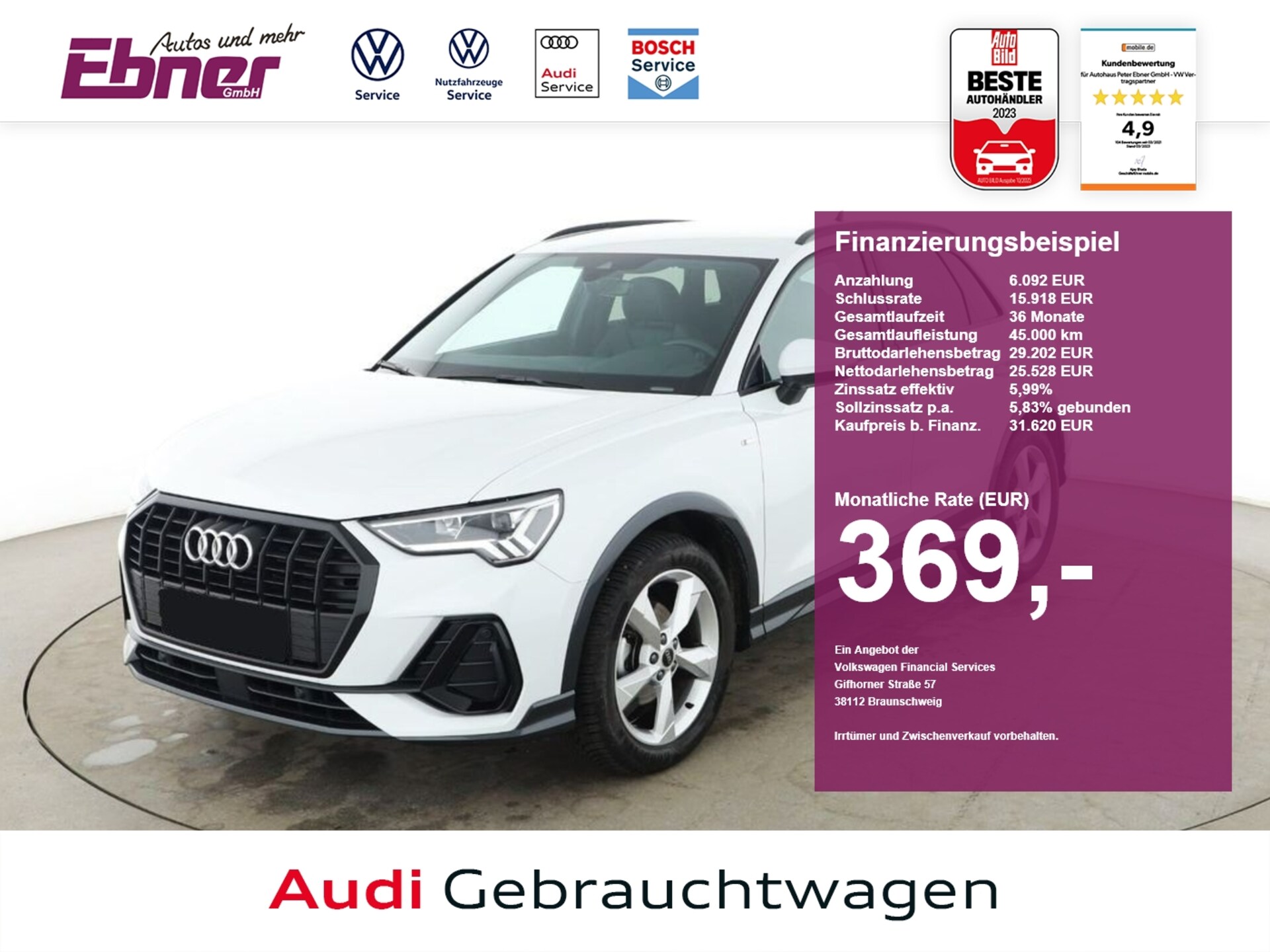 Audi Q3 SUV S line