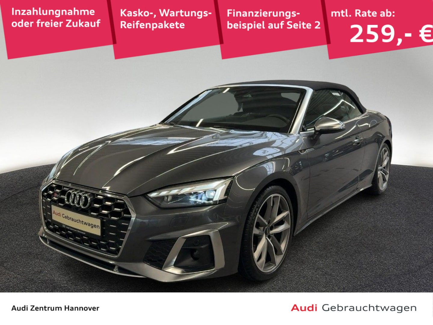 Bild über Audi S5 Cabriolet TFSI quattro tiptronic - für weitere Informationen kontaktieren Sie den Audi Partner