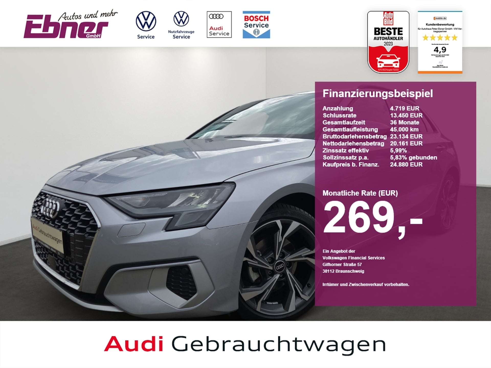 Audi A3 Sportback Advanced