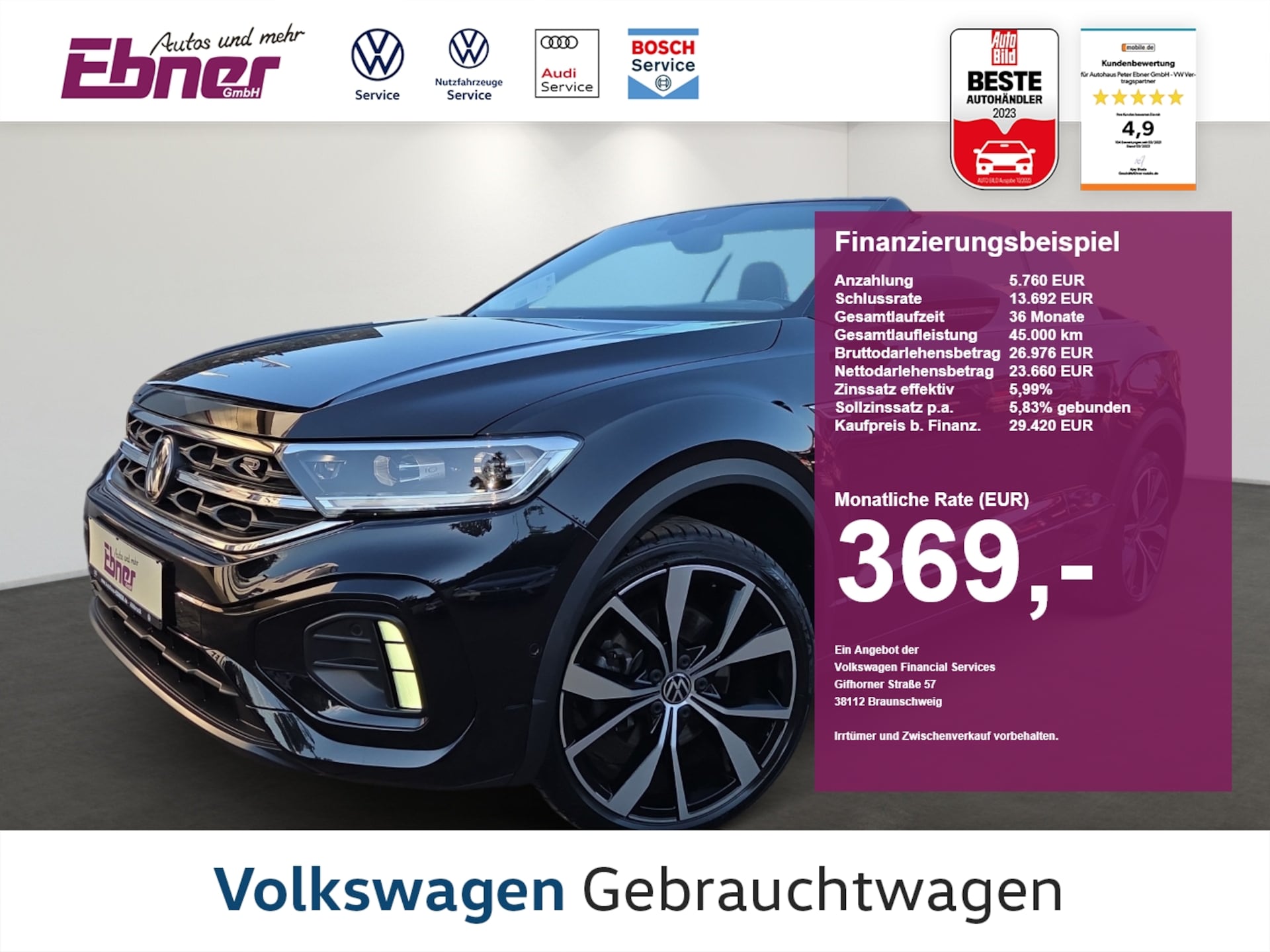 Volkswagen T-Roc Cabriolet R-Line