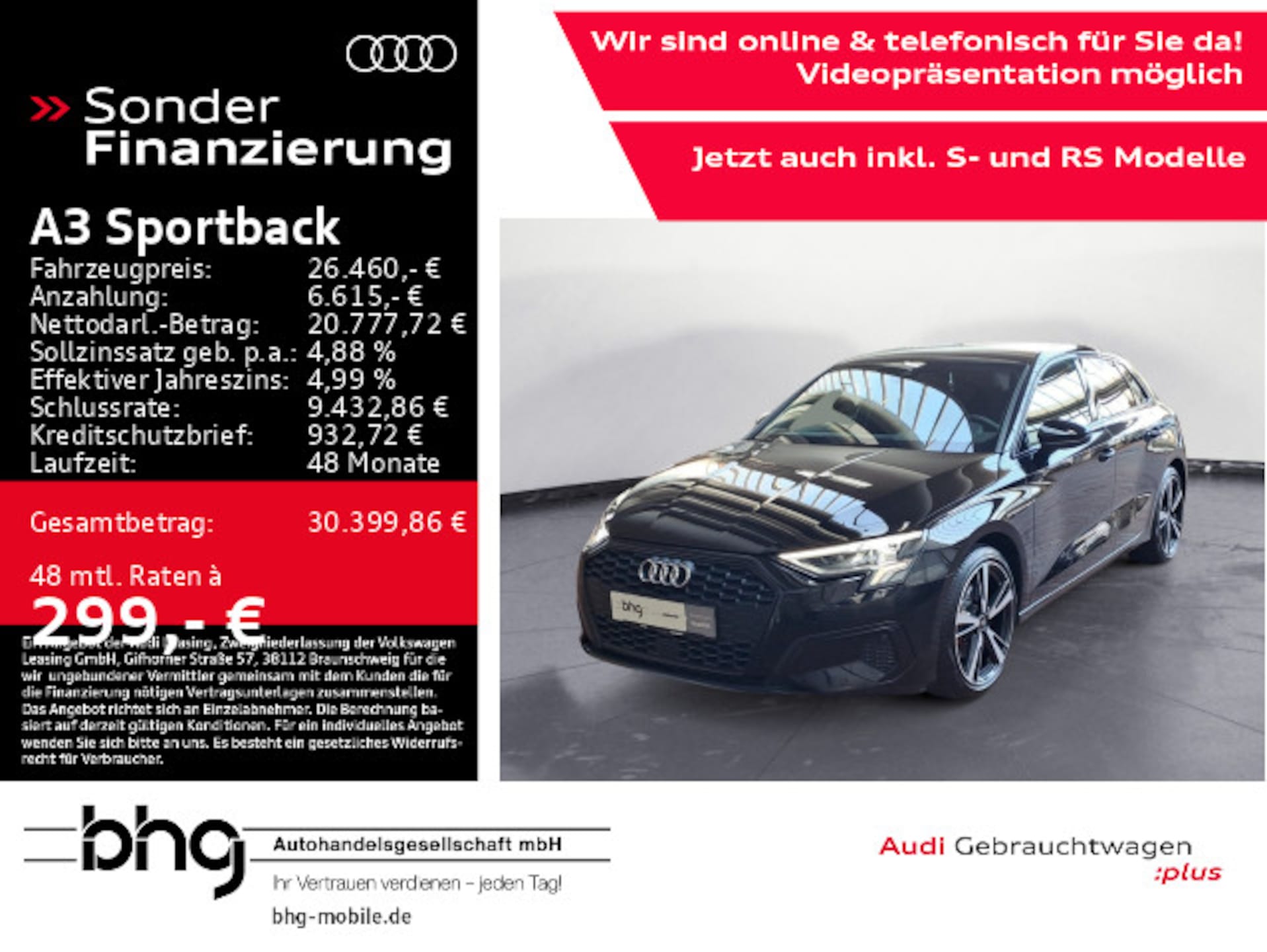 Audi A3 Sportback Advanced